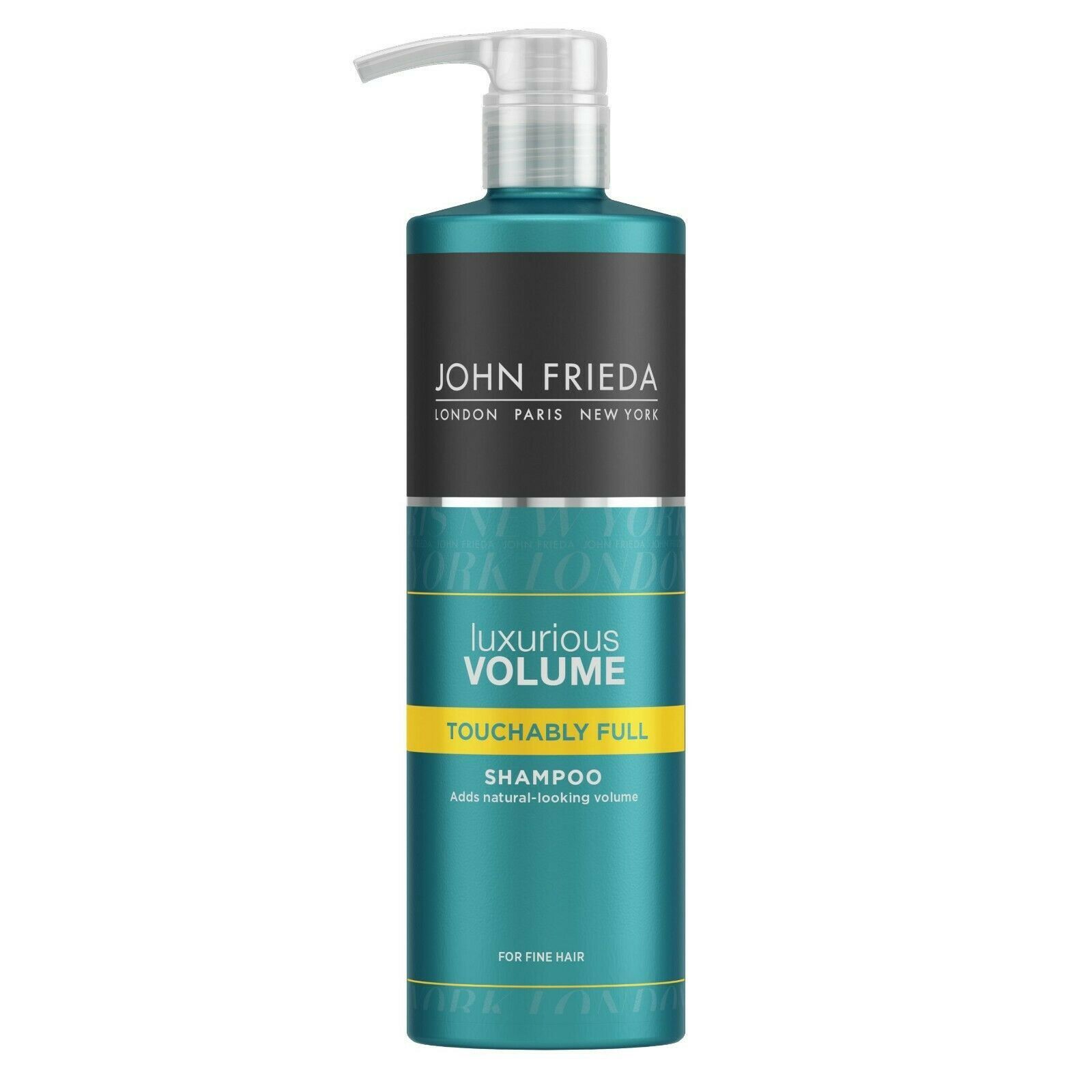 John Frieda Luxurious Volume Touchably Full Hair Shampoo & Conditioner 500ml Duo Pack.  Add natural-looking volume to fine strands. The gentle shampoo, with Caffeine Vitality Complex, cleanses and gives flat strands volume that's touchably soft. Then detangle and nourish hair without weighing it down with the lightweight conditioner which preps volume without tangles. Safe for colour-treated hair. 

Set Contains:  1x John Frieda Luxurious Volume Touchably Full Hair Shampoo 500ml & 1x John Frieda Luxurious Volume Touchably Full Hair Conditioner 500ml