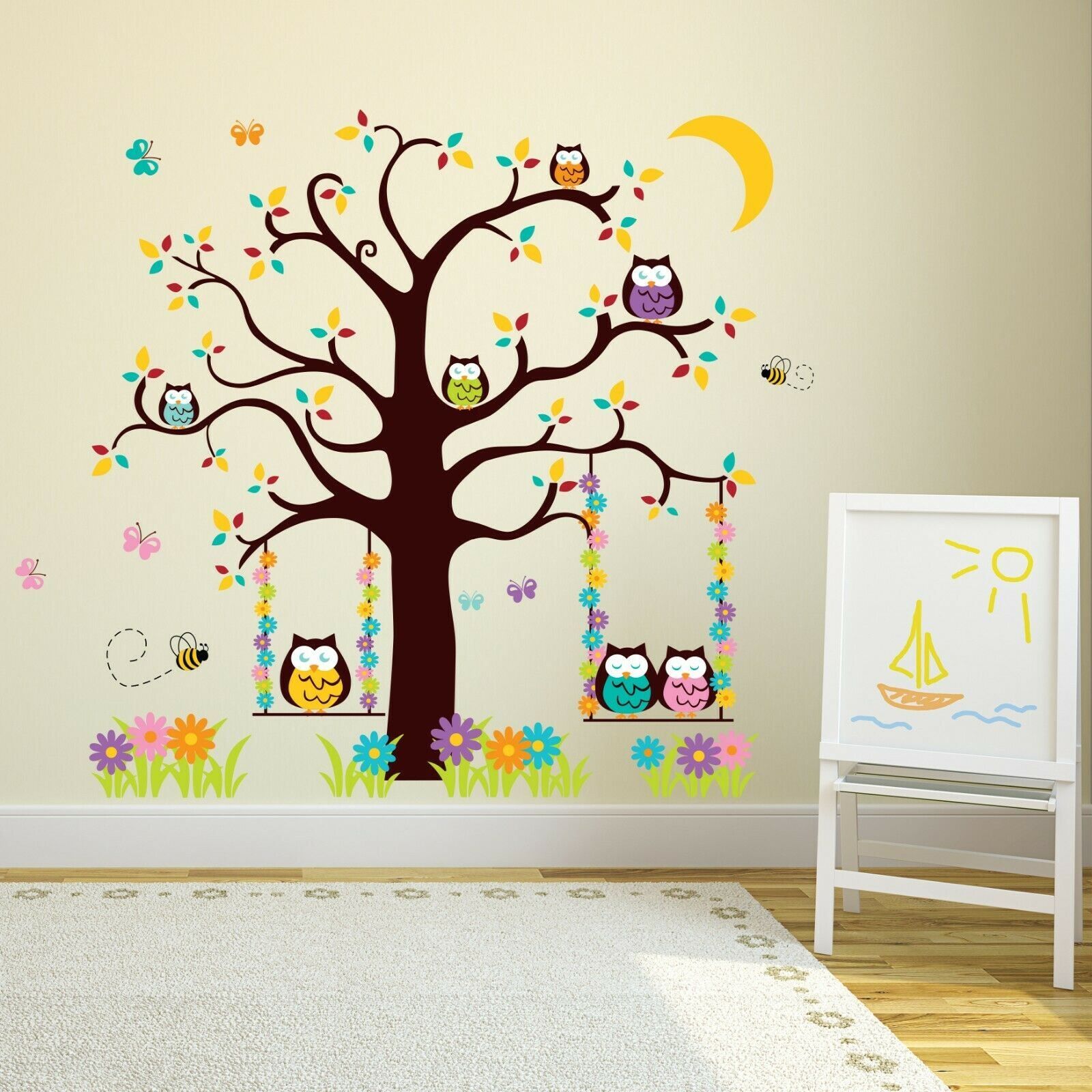 - Transform your room with the stunning Walplus wall sticker collection.
- Walplus' high quality self-adhesive stickers are quick to apply, and can be easily removed and repositioned without damage.
- Simply peel and stick to any smooth, even surface.
- Application instructions included.
- Eco-friendly materials and Non-toxic.