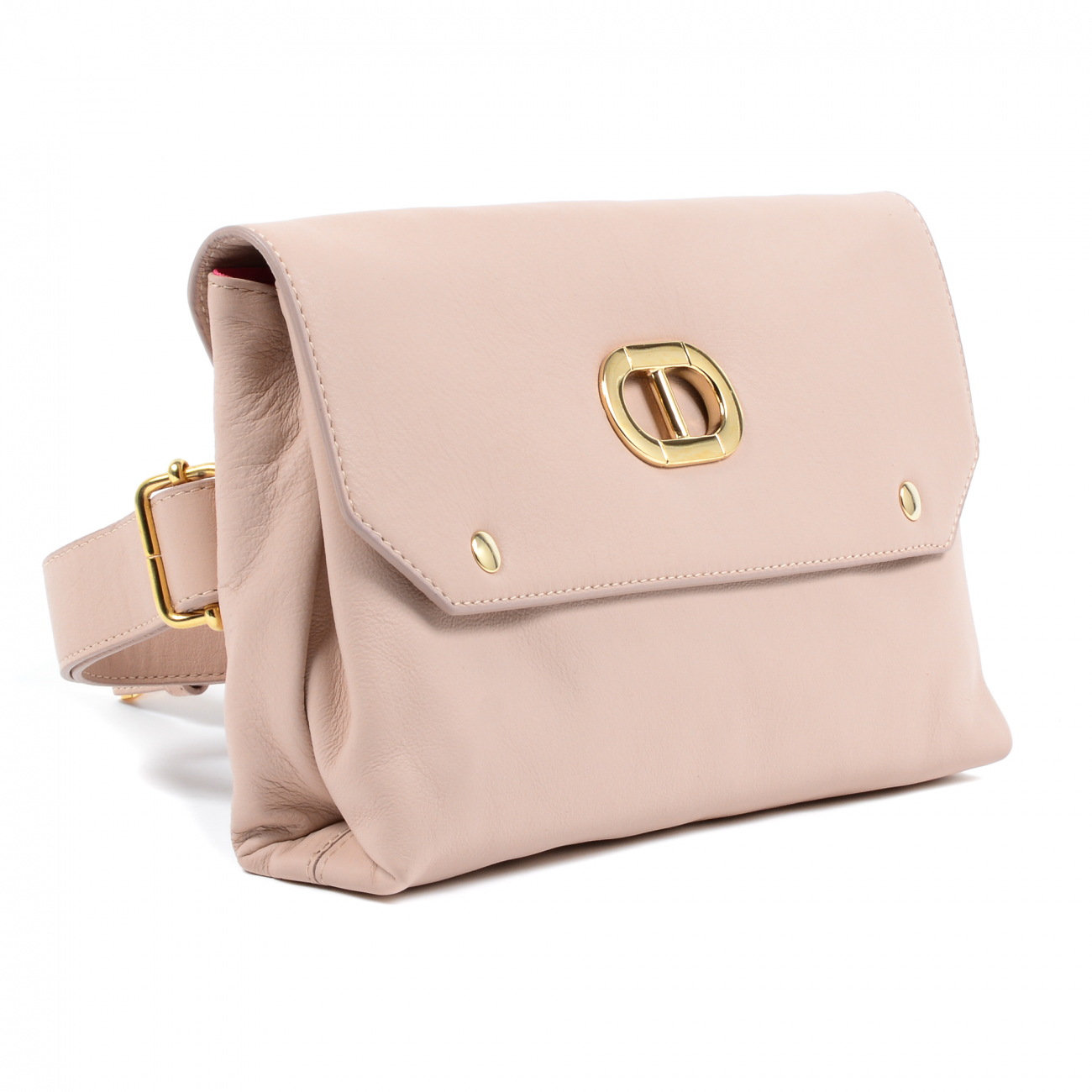 Details: GM2023 MIAMI SILVER PINK - Color: Pink - Composition: 100% LEATHER - Measures (Width-Height-Depth): 26x16x6 cm - Made: ITALY - Front Logo - Botton Closure - Logo Inside - Two Inside Pocket - One Inside Zip Pocket