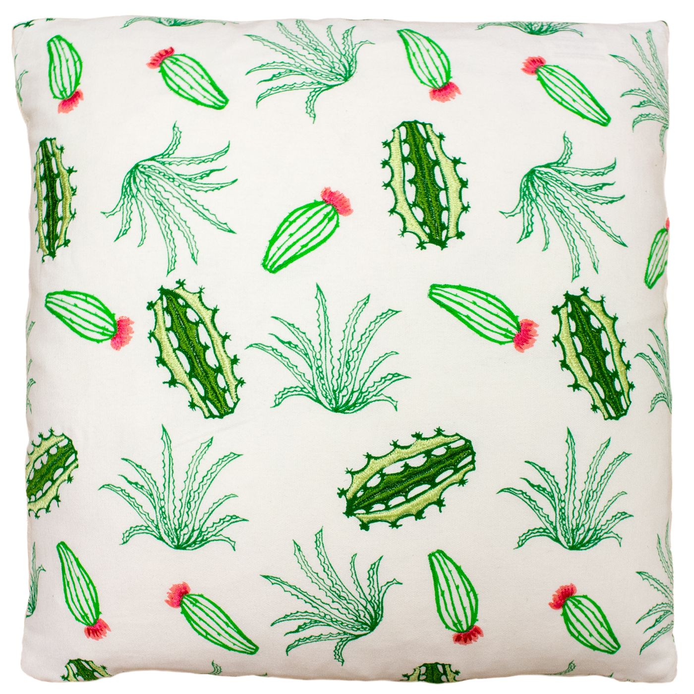 The Desert Cactus cushion from Paoletti will make your home as pretty as a picture. Charming green cactus illustrations feature lovely embroidered details to add an extra special touch to this cushion.