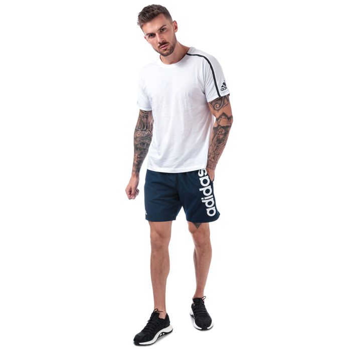 Mens adidas ZNE Crew Neck T-Shirt in White.<BR><BR>- Crew neck.<BR>- Ribbed collar.<BR>- Short sleeve. <BR>- Straight hem.<BR>- Regular fit.<BR>- adidas Z.N.E. stripe down the shoulder.<BR>- Shoulder to hem 26in approximately.<BR>- 100% Cotton. Machine Washable.<BR>- Ref: DM7590<BR><BR>Measurements are intended for guidance only