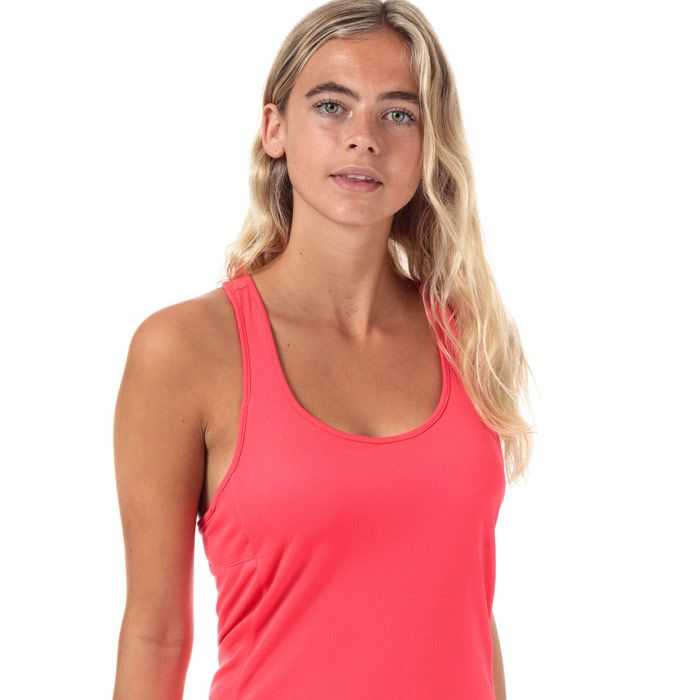 Womens adidas Own The Run Tank Top in shock red.<BR><BR>Lightweight  sweat-wicking running tank with added support.<BR>- climalite fabric sweeps sweat away from your skin.<BR>- Scoop neck.<BR>- Sleeveless.<BR>- Built-in bra with fixed cups and underband provide extra support and coverage.<BR>- Racer back provides freedom of motion.<BR>- Shaped hem.<BR>- Reflective adidas logo above left hem.<BR>- Reflective 3-Stripes on reverse.<BR>- Fitted fit.<BR>- Measurement from shoulder to hem: 24“ approximately.  <BR>- Main material: 51% Polyester  49% Recycled polyester.  Machine washable.<BR>- Ref: DQ2609<BR><BR>Measurements are intended for guidance only.