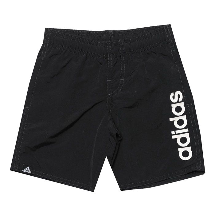 Infant Boys adidas Linear Short  Black. <BR><BR>- Regular fit. Strikes a comfortable balance between loose and snug. <BR>- 100% recycled polyester doubleknit. <BR>-Side slip-in pockets; Drawcord on elastic waist.  <BR>- Sweat-wicking Climalite fabric. <BR>- Iconic adidas branding on side leg. <BR>- 100% polyester. Machine washable.<BR>- Ref: DQ2972I.
