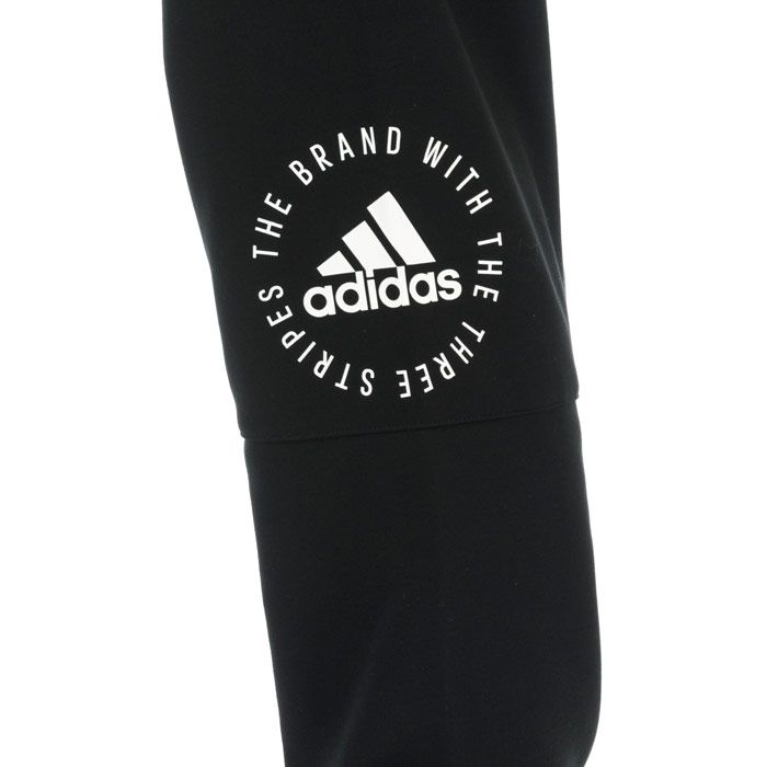 Mens adidas Sport ID Pants in black.<BR><BR>- Elasticated waist with drawcord.<BR>- Zipped side welt pockets.<BR>- 3-Stripes printed at rear right hip.<BR>- adidas branding at left leg. <BR>- Tapered leg.<BR>- Elasticated cuffs.<BR>- Regular fit.<BR>- Main material: 100% Recycled polyester.  Machine washable.<BR>- Ref: DT9921