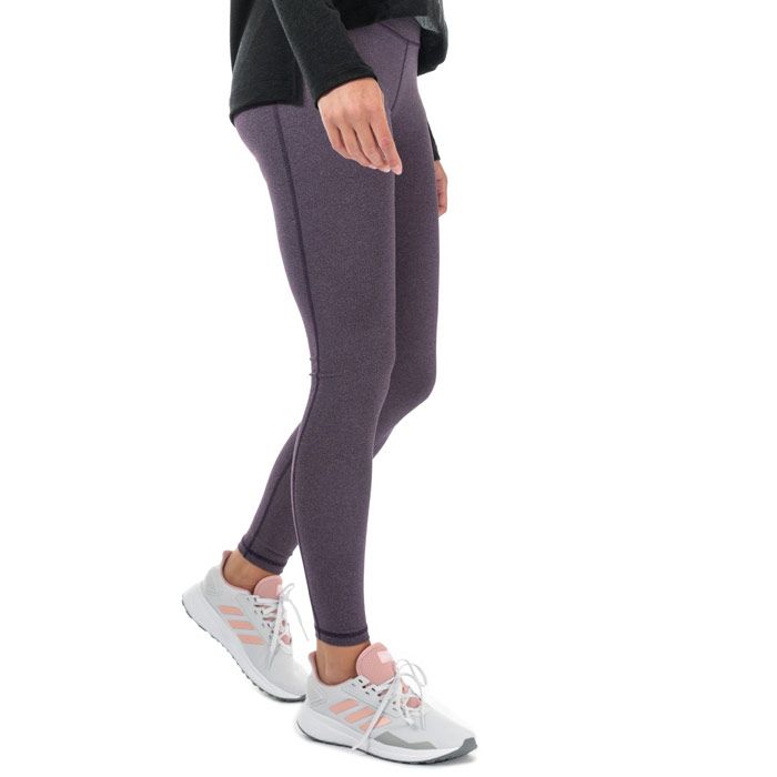Womens adidas Believe This Solid Leggings in legend purple.<BR><BR>Smooth and stretchy training tights.<BR>- Wide  flat elasticated waistband with built in key pocket.<BR>- High rise at back for improved coverage.<BR>- Flatlock seams reduce chafing and skin irritation.<BR>- adidas Badge of Sport logo printed at rear waistband.<BR>- Regular length.<BR>- Fitted fit.<BR>- Inside leg length measures 29in approximately.<BR>- Main material: 79% Recycled polyester  21% Elastane.  Machine washable.<BR>- Ref: DU4419<BR><BR>Measurements are intended for guidance only.