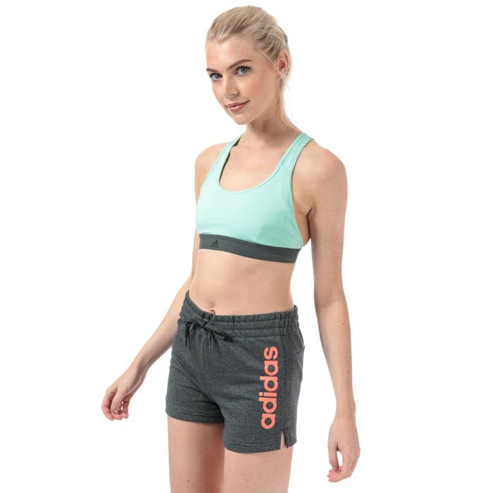 Womens adidas Don’t Rest X Bra in clear mint.<BR><BR>Medium support sports bra with strappy back detail.<BR>- climalite® fabric sweeps sweat away from your skin.<BR>- Scoop neck.<BR>- Pullover design.<BR>- Elasticated cross back straps.<BR>- Removable pads for comfort and support.<BR>- Breathable mesh lining.<BR>- Flatlock seams reduce chafing and skin irritation.<BR>- Elastic bottom band with soft brushed back.<BR>- adidas logo printed at centre bottom band.<BR>- Medium support.<BR>- Compression fit.<BR>- Main material: 75% Recycled polyester  25% Elastane.  Lining: 80% Recycled polyester  20% Elastane.  Mesh: 81% Polyester  19% Elastane.  Machine washable.<BR>- Ref: DU6680