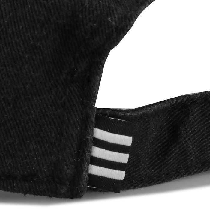 Mens adidas Originals Adicolor Washed Cap  Black-White.<BR><BR>- Poly-cotton blend for secure and comfy wear. <BR>- Breathable eyelets to keep your head cool. <BR>- Adjustable strap to the back for a custom fit. <BR>- Finished with a curved peak. <BR>- Embroidered white Trefoil to the front. <BR>- 35% cotton  65% polyester. Machine washable. <BR>- Ref: DV0207