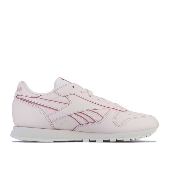 reebok pink leather trainers