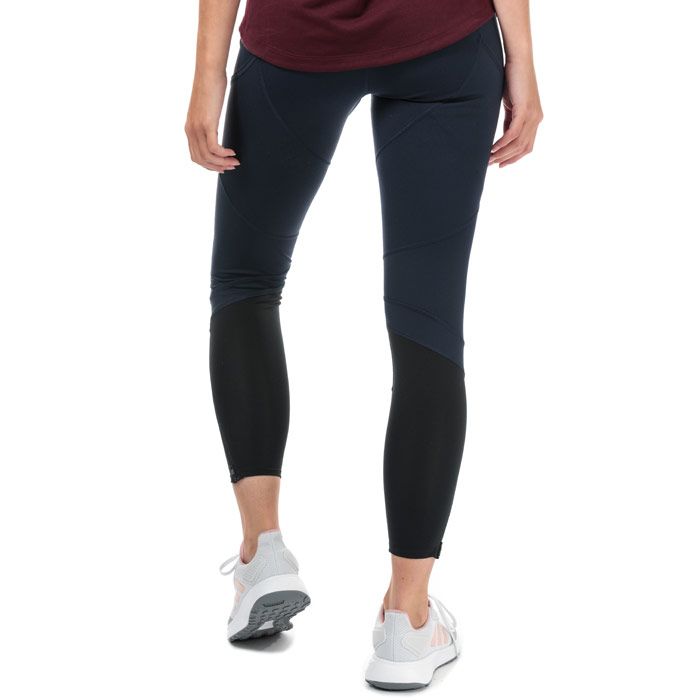 Womens adidas How We Do Rise Up N Run Leggings in legend ink.<BR><BR>- climalite fabric sweeps sweat away from your skin.<BR>- Splash-repellent DWR fabric at lower front legs.<BR>- Wide  flat elasticated waistband with inner drawcord.<BR>- Zipped sweatguard pocket at rear waist; built in key pocket at front waist.<BR>- High rise at back for improved coverage.<BR>- Side slant pockets.<BR>- Pre-shaped knees for optimal fit and natural movement.<BR>- Ankle zips for easy on - off.<BR>- adidas Badge of Sport logo printed at lower left leg.<BR>- Reflective details.<BR>- Fitted fit.<BR>- Inside leg length measures 26in approximately.<BR>- Main material: 79% Recycled polyester  21% Elastane.  Machine washable.<BR>- Ref: DW5838<BR><BR>Measurements are intended for guidance only.