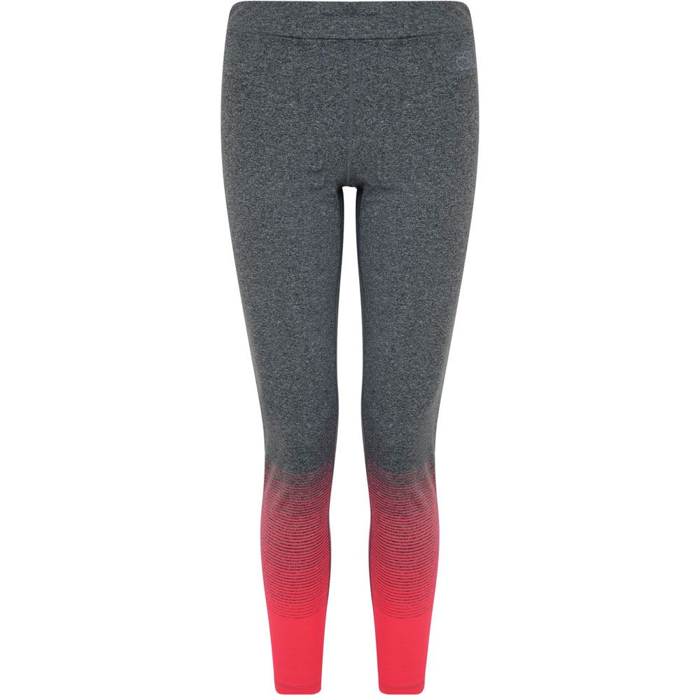 Polyester/ elastane gradient dye fabric. Quick drying. Lightweight. Deep elasticated waistband for comfort. Self fabric open pocket at inner waistband. Flat locked seams for comfort.