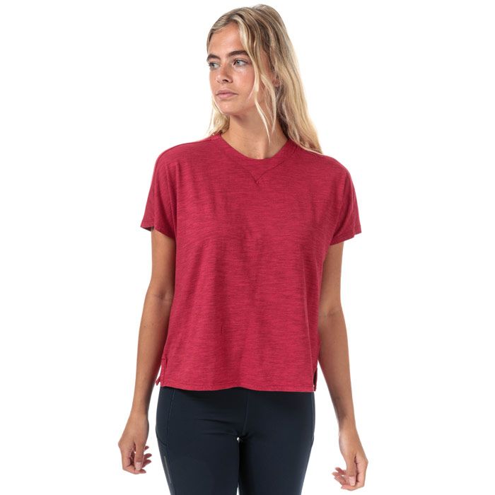 Womens adidas ID Winners AtT-Shirttude T-Shirt in active maroon.<BR><BR>- Crew neck.<BR>- Grown-on short sleeves.<BR>- Side splits at hem.<BR>- Large pearlised adidas Badge of Sport logo printed on reverse.<BR>- Tonal back neck tape.<BR>- Loose fit.<BR>- Measurement from shoulder to hem: 22“ approximately.  <BR>- Body: 58% Cotton  21% Viscose  21% Recycled polyester.  Machine washable.<BR>- Ref: DZ2478<BR><BR>Measurements are intended for guidance only.