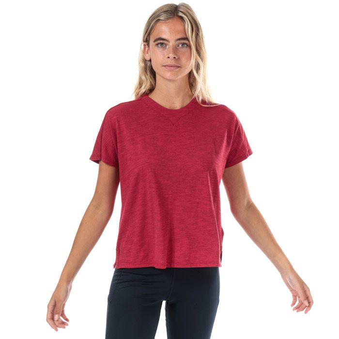 Womens adidas ID Winners AtT-Shirttude T-Shirt in active maroon.<BR><BR>- Crew neck.<BR>- Grown-on short sleeves.<BR>- Side splits at hem.<BR>- Large pearlised adidas Badge of Sport logo printed on reverse.<BR>- Tonal back neck tape.<BR>- Loose fit.<BR>- Measurement from shoulder to hem: 22“ approximately.  <BR>- Body: 58% Cotton  21% Viscose  21% Recycled polyester.  Machine washable.<BR>- Ref: DZ2478<BR><BR>Measurements are intended for guidance only.