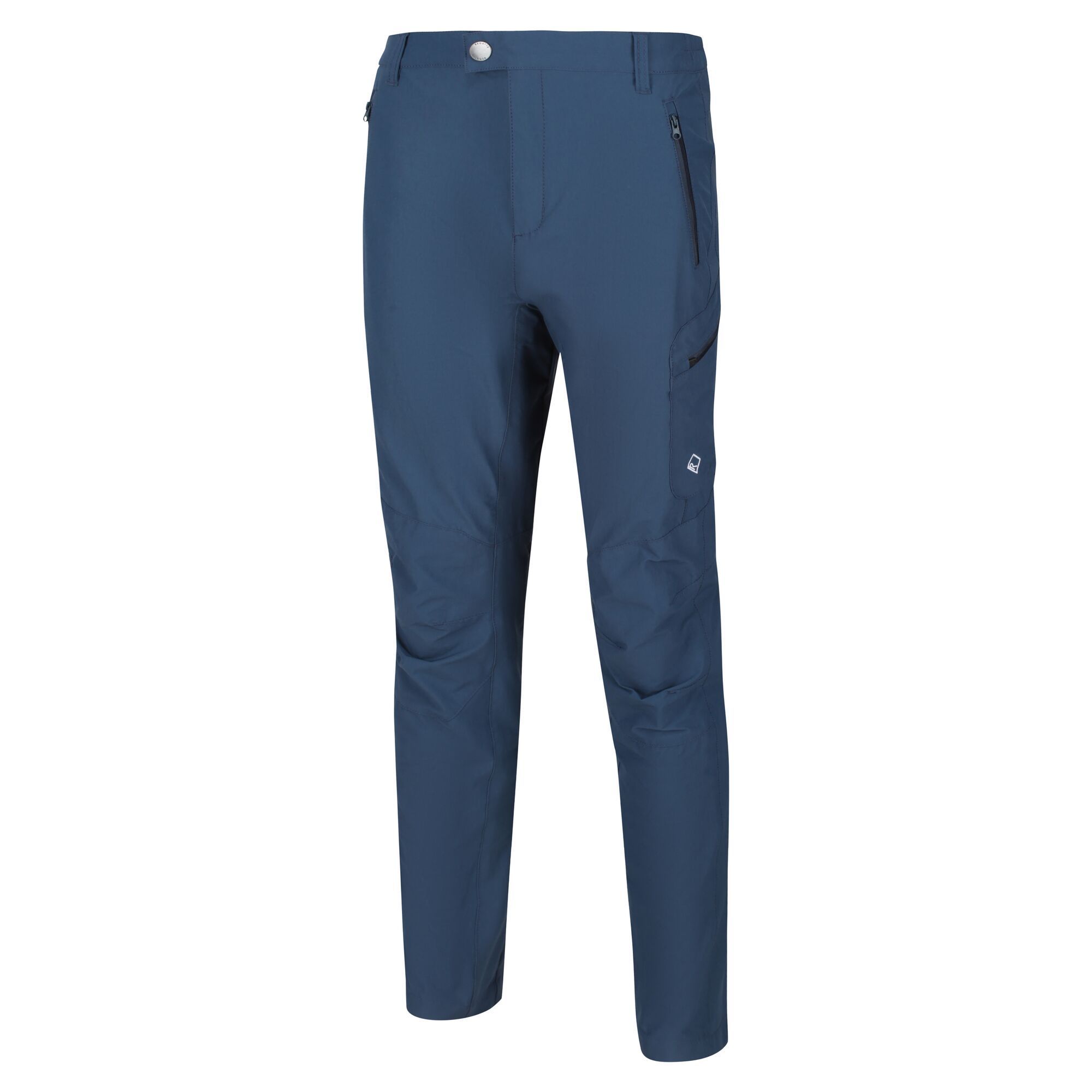 Material: 92% Polyamide, 8% Elastane. Weather-resistant, lightweight and full-stretch ISOFLEX straight leg cut trousers. UPF 40+ sun protection built-in. Front and back pockets with zip fastenings with easy-grab pullers. Ideal for changeable weather conditions. Regatta logo tab on the waist.