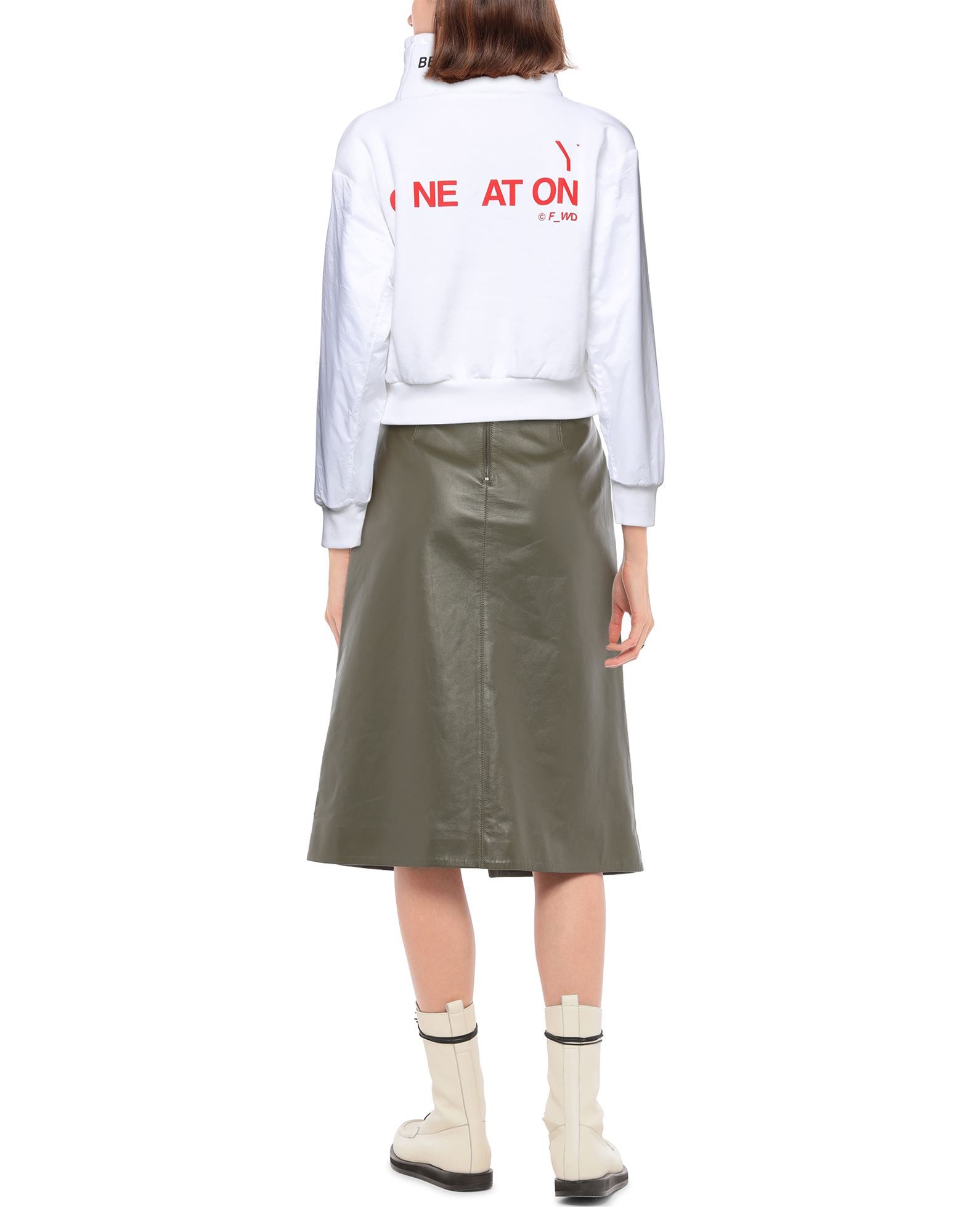 techno fabric, sweatshirt fleece, logo, solid colour with appliqués, turtleneck, long sleeves, no pockets
