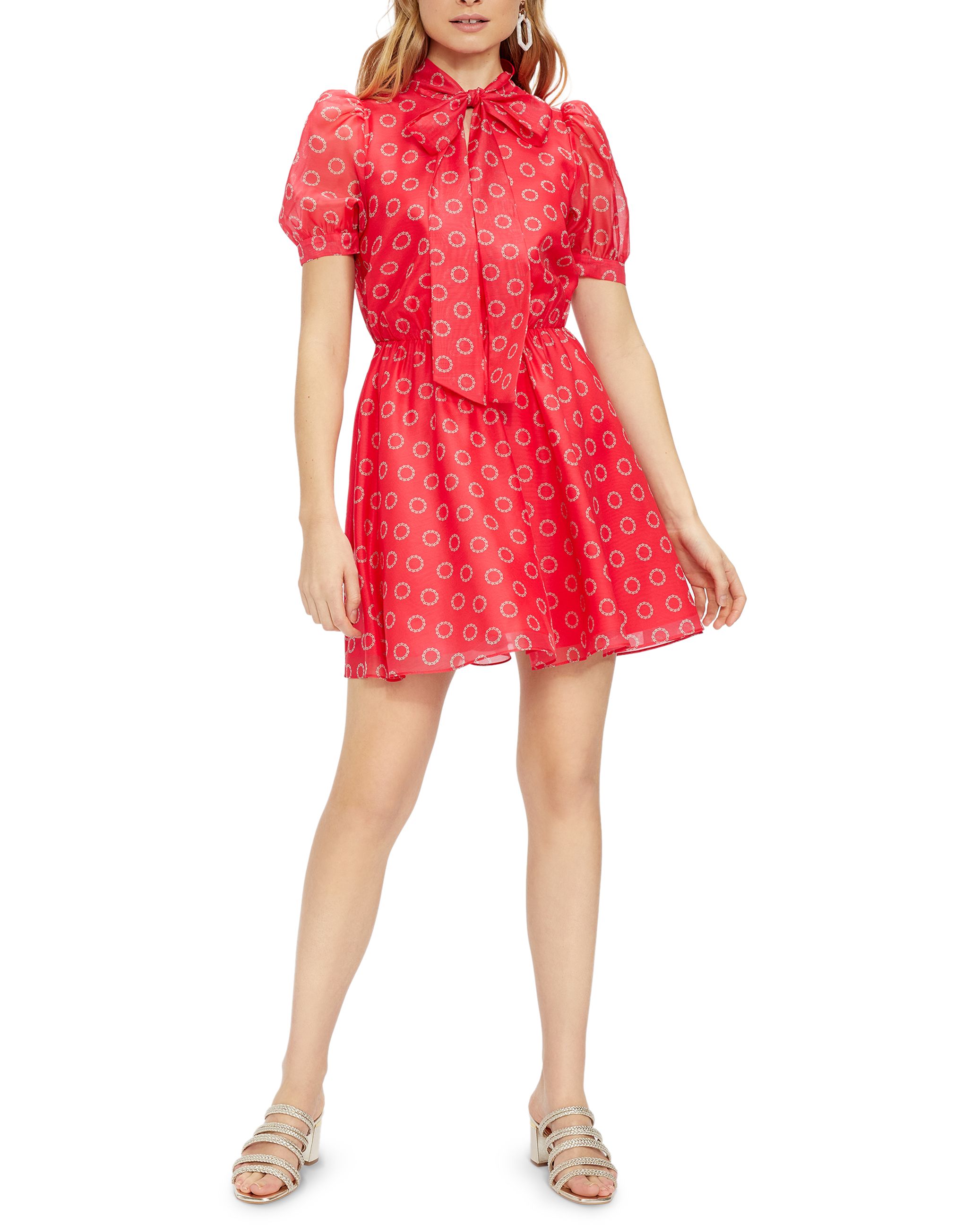 ted baker cabana long sleeve mini dress