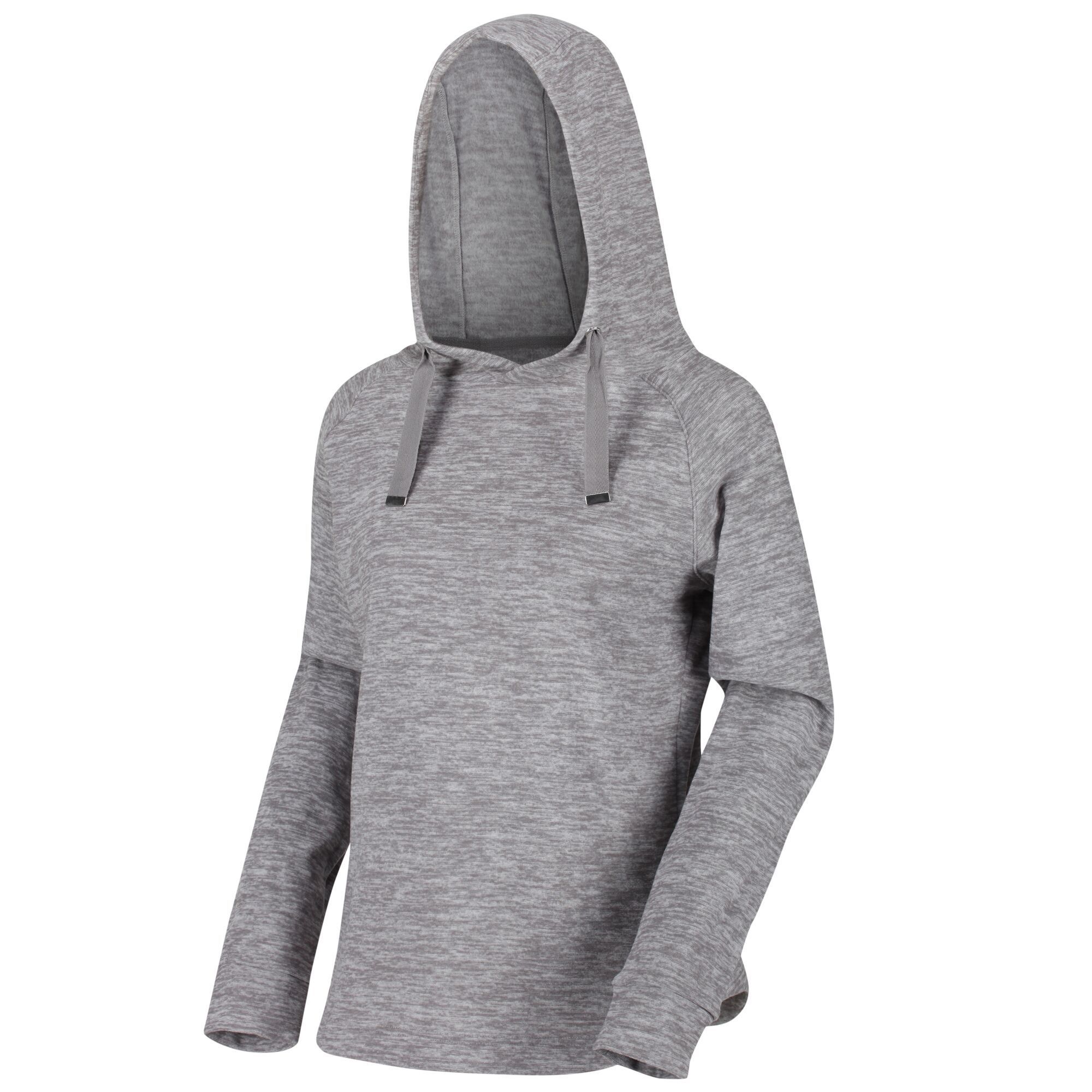 100% Polyester marl fabric. Curly embossed fleece fabric. Grown on hood with drawcord adjusters. Shaped hem. Size/Bust (ins) (8-32in), (10-34in), (12-36in), (14-38in), (16-40in), (18-42in), (20-44in).