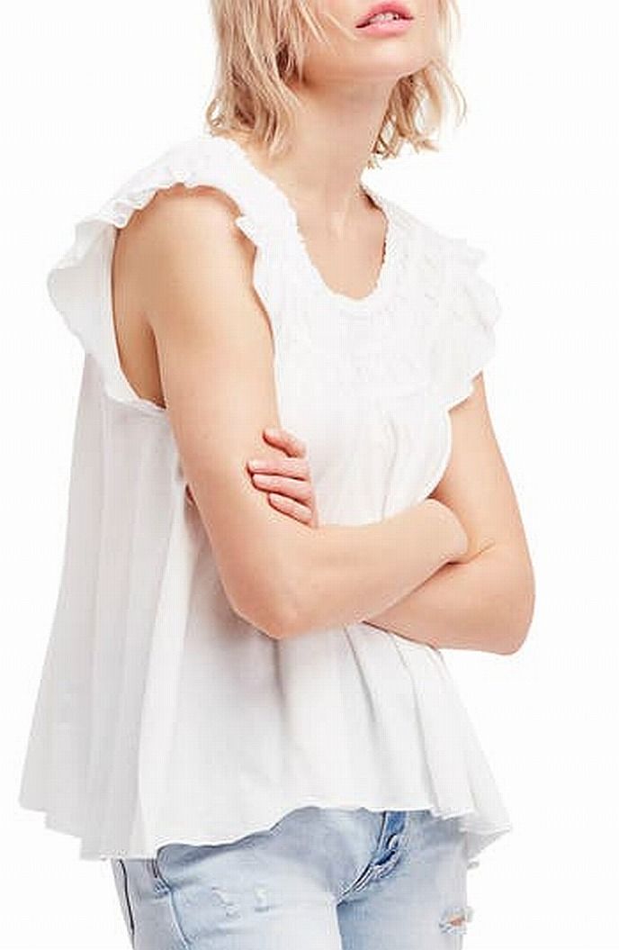 Color: Whites Size Type: Regular Size (Women's): XS Sleeve Length: Sleeveless Type: Blouse Style: Blouse Neckline: V-Neck Pattern: Solid Theme: Modern Material: Rayon