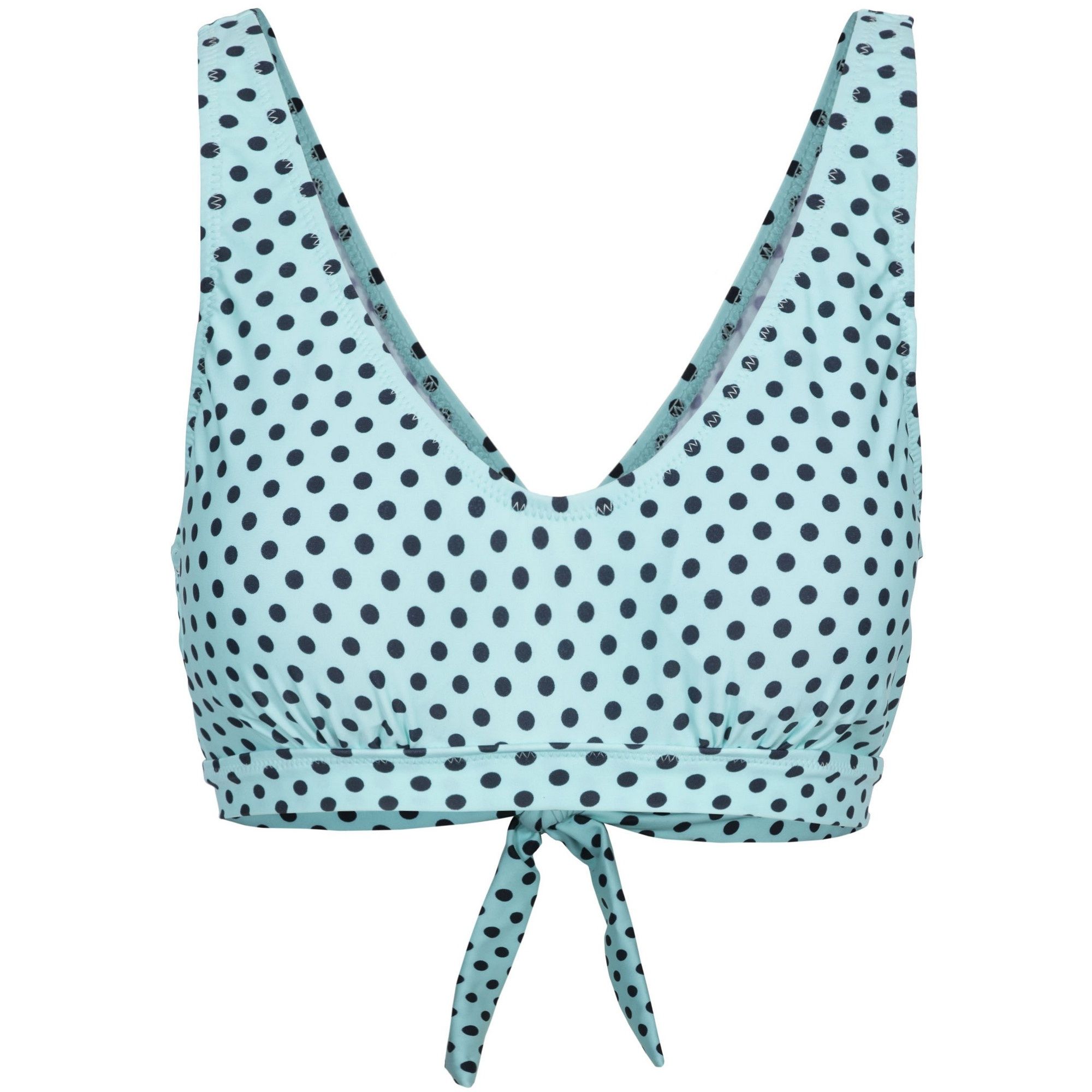 Bikini top. Tie back. All over print. Removable bust pads. 80% Polyamide, 20% Elastane. Trespass Womens Chest Sizing (approx): XS/8 - 32in/81cm, S/10 - 34in/86cm, M/12 - 36in/91.4cm, L/14 - 38in/96.5cm, XL/16 - 40in/101.5cm, XXL/18 - 42in/106.5cm.