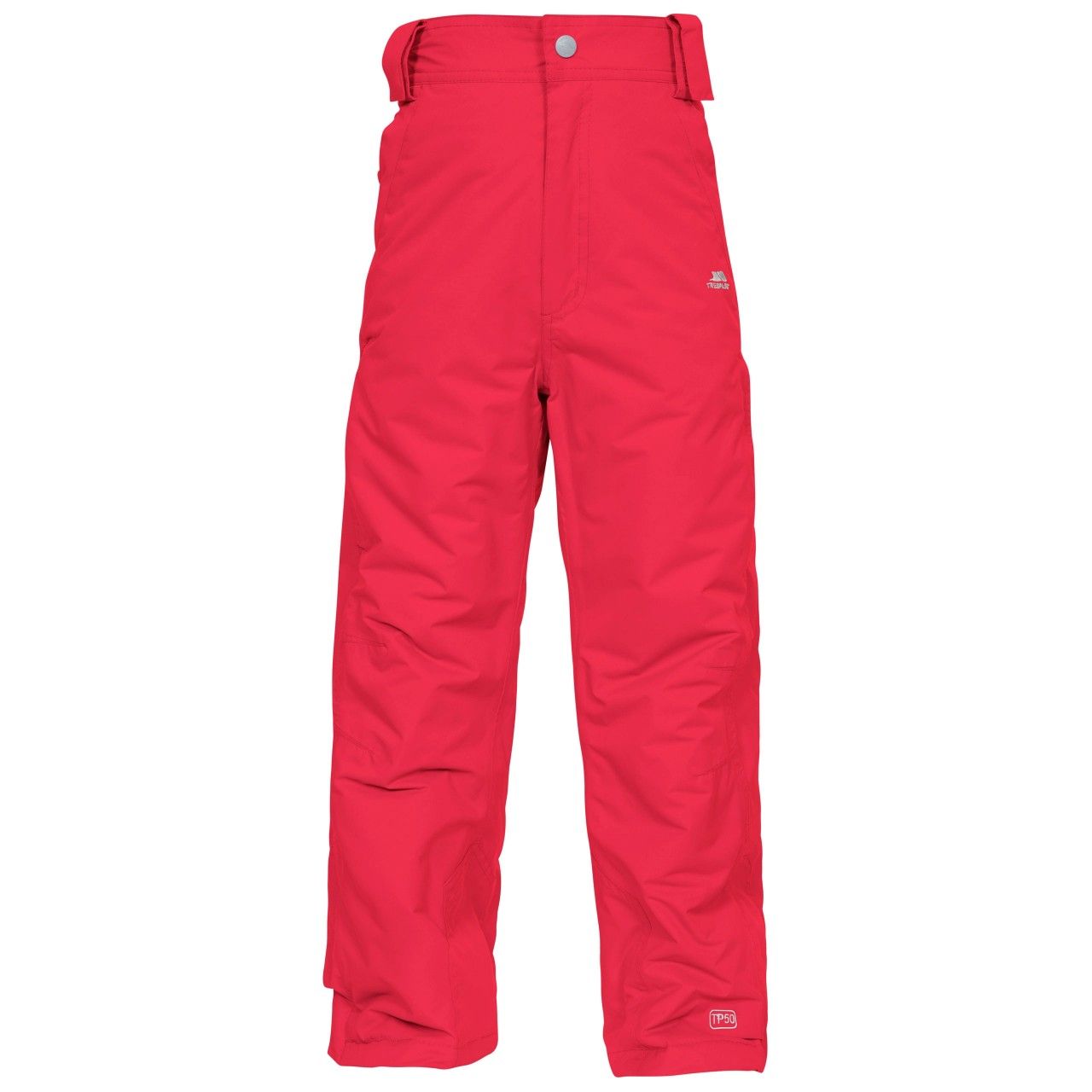Allowing them to develop their skills, the Bombinate kids ski pants are a must-have piece of ski-wear for the budding skier. Utilising its padded design, ColdHeat fibres work hard to absorb their body heat and uses it to keep them warm whilst retaining a lightweight feel. The elasticated waist combined with detachable braces helps to create a fit that encourages movement while still feeling securely fitted. The windproof fabric provides a much needed defence when it comes to tackling cold winds and a 2,000mm waterproof finish with taped seams will lock out moisture at the surface, to help the interior stay free from dampness. Fitted with ankle gaiters, they´ll be able to make their way across the snow without worrying about build-up in the hem. Material: Shell: 100% Polyester, Lining: 100% Polyester, Filling: 100% Polyester. Trespass Childrens Waist Sizing (approx): 2/3 Years - 20in/50.5cm, 3/4 Years - 21in/53cm, 5/6 Years - 22in/56cm, 7/8 Years - 23in/58.5cm, 9/10 Years - 24in/61cm, 11/12 Years - 26in/66cm.