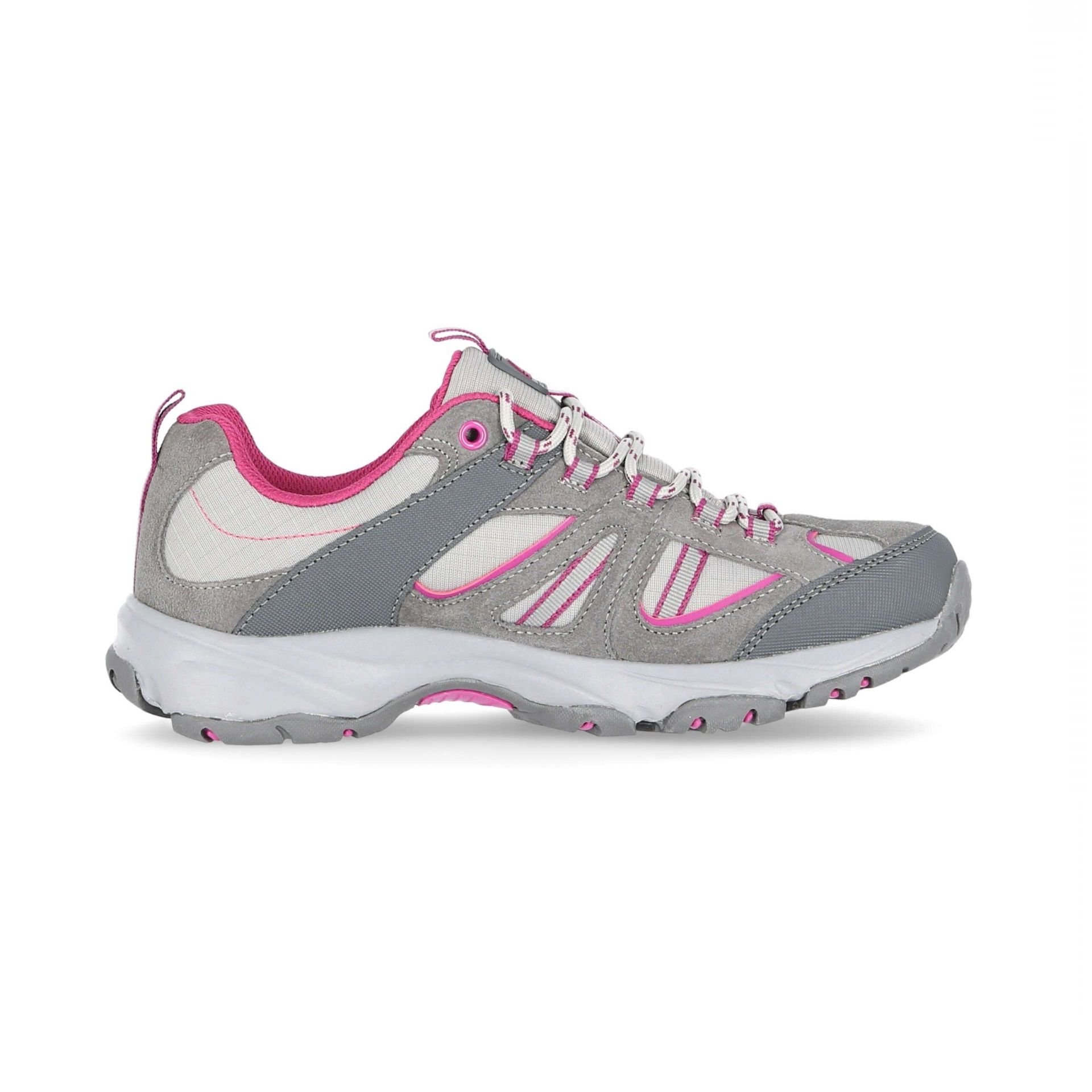 Ladies running trainers. Water resistant build. Speckled laces. Upper: 40% Suede/30% Mesh/30% PU, Midsole: 100% Phylon, Outsole: 100% TPR.