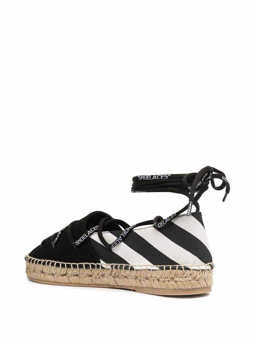 ESPADRILLES OFF-WHITE, COTTON 100%, color BLACK, Rubber sole, SS21, product code OWIB002R21FAB0016110