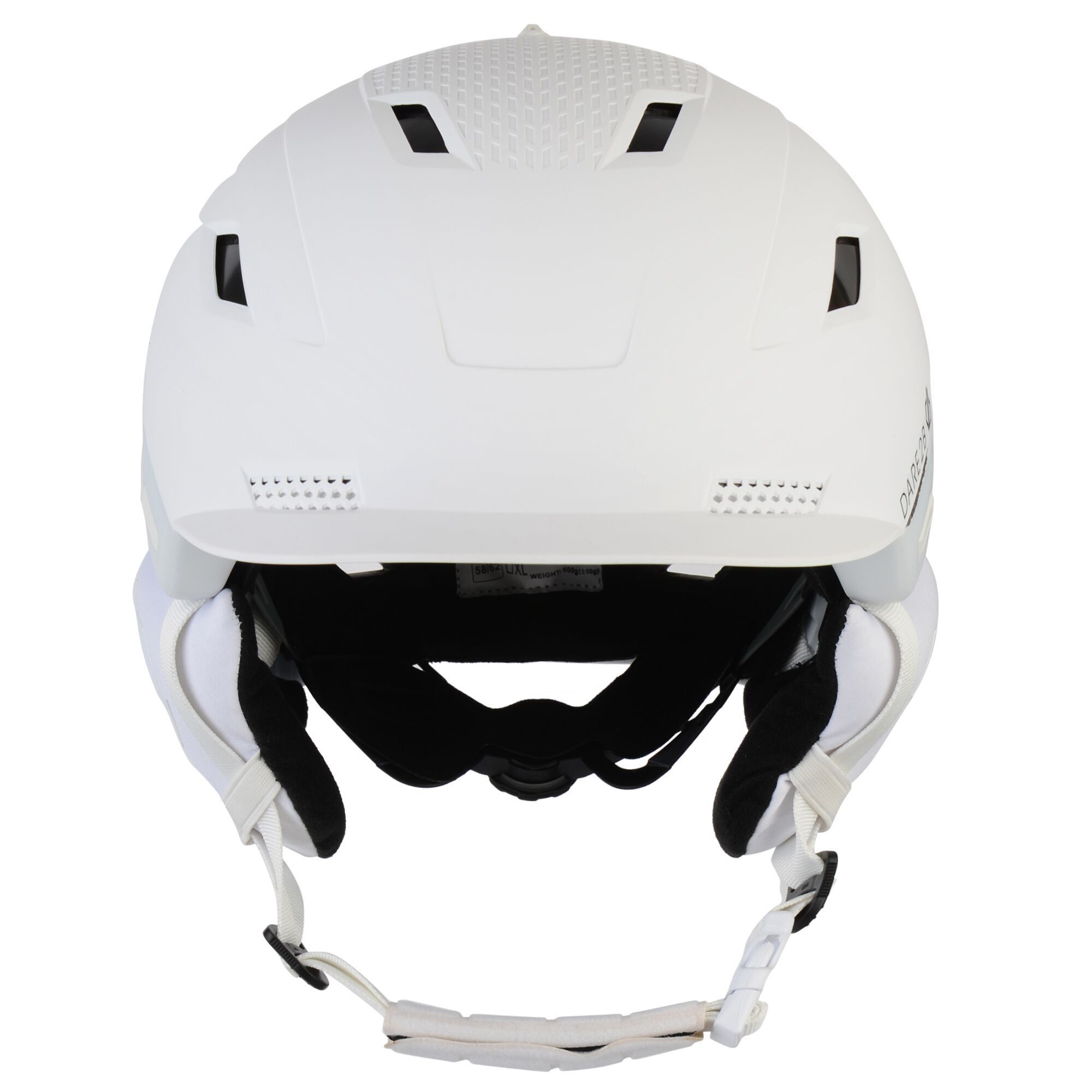 Material: 50% Polycarbonate, 50% Plastics. Hybird polycarbonate & ABS shell construction. Complies to CE EN1077 standards. In-mould, lightweight construction with fused EPS foam lining for excellent impact protection. Low-profile, adjustable air vents for quick and easy temperature regulation. Removable goggle clip for keeping goggles in position whilst on the slope. Size adjustment dial system for easy helmet fitting. S/M: 54-58cm, L/XL: 58-62cm.