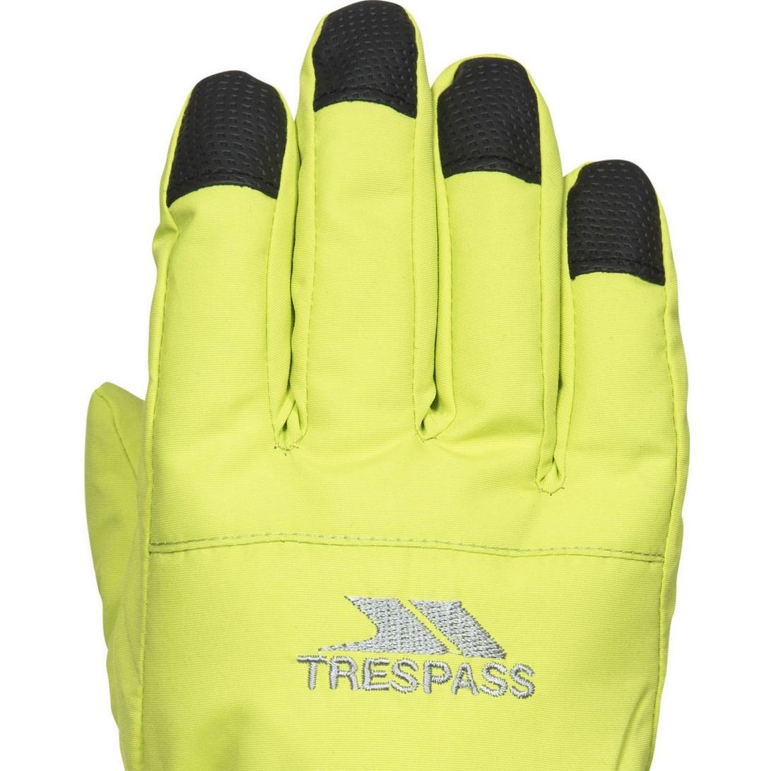 Unisex glove. Lightly padded. Adjustable wrist strap. Knitted glove. Plastic clip. Water resistant. Shell: 100% Polyamide, Lining: 100% Polyester, Padding: 100% Polyester.