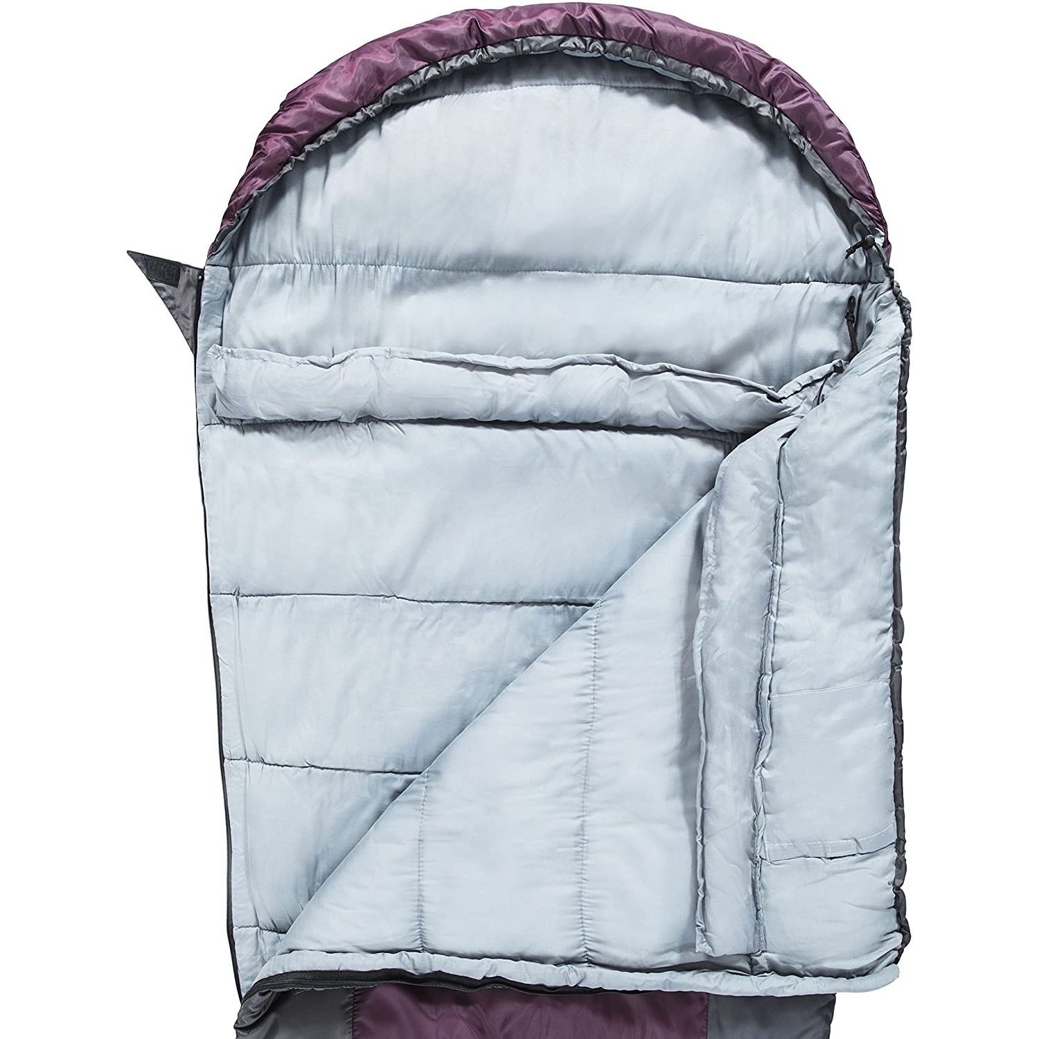 2 Season sleeping bag. Size: 230 x 85 x 55cm. Water repellent polyester shell & lightweight polycotton hollowfibre filling. 2 Way zipper.