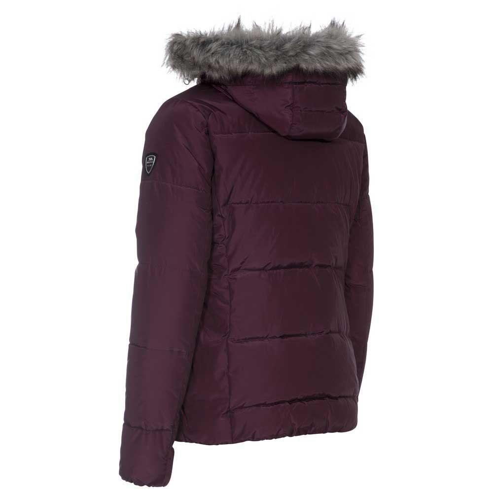 Shell: 100% polyester lining: 100% polyester. Filling: 100% polyester. Padded. Detachable hood with fur trims. 2 concealed zip pockets. Concealed elasticated cuff and hem. Double storm flap. Badge detail on sleeve. Size guide (chest): XXS 78cm, XS 81cm, S 86cm, M 91.4cm, L 96.5cm, XL 101.5cm, XXL 106.5cm.