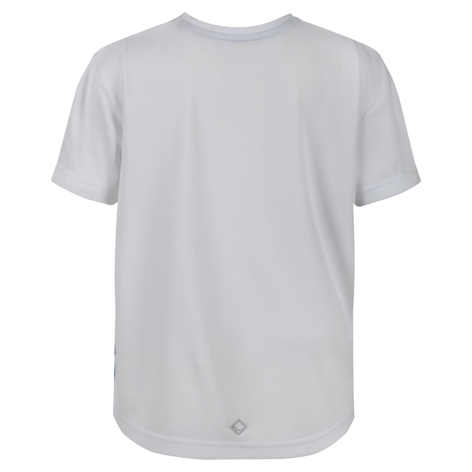 Material: 100% Polyester. Breathable and durable t shirt with moisture-wicking performance. Quick dry fabric. Features an adventure inspired graphic print on the chest and the Regatta logo on the left sleeve.