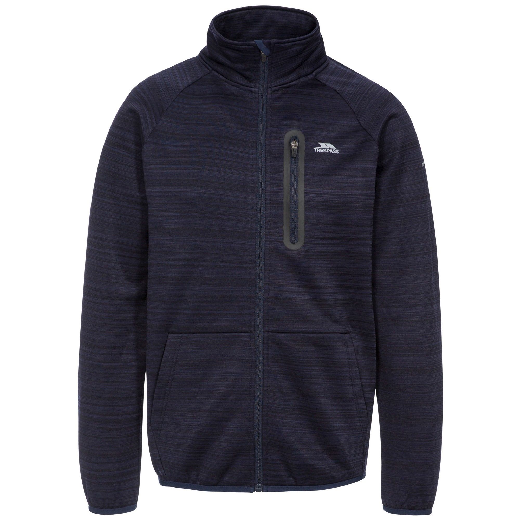 100% Polyester. Airtrap. 230gsm. 3 zipped pockets. Bonded chest pocket. Inner zip facing. Binding at hem and cuffs. Trespass Mens Chest Sizing (approx): S - 35-37in/89-94cm, M - 38-40in/96.5-101.5cm, L - 41-43in/104-109cm, XL - 44-46in/111.5-117cm, XXL - 46-48in/117-122cm, 3XL - 48-50in/122-127cm.
