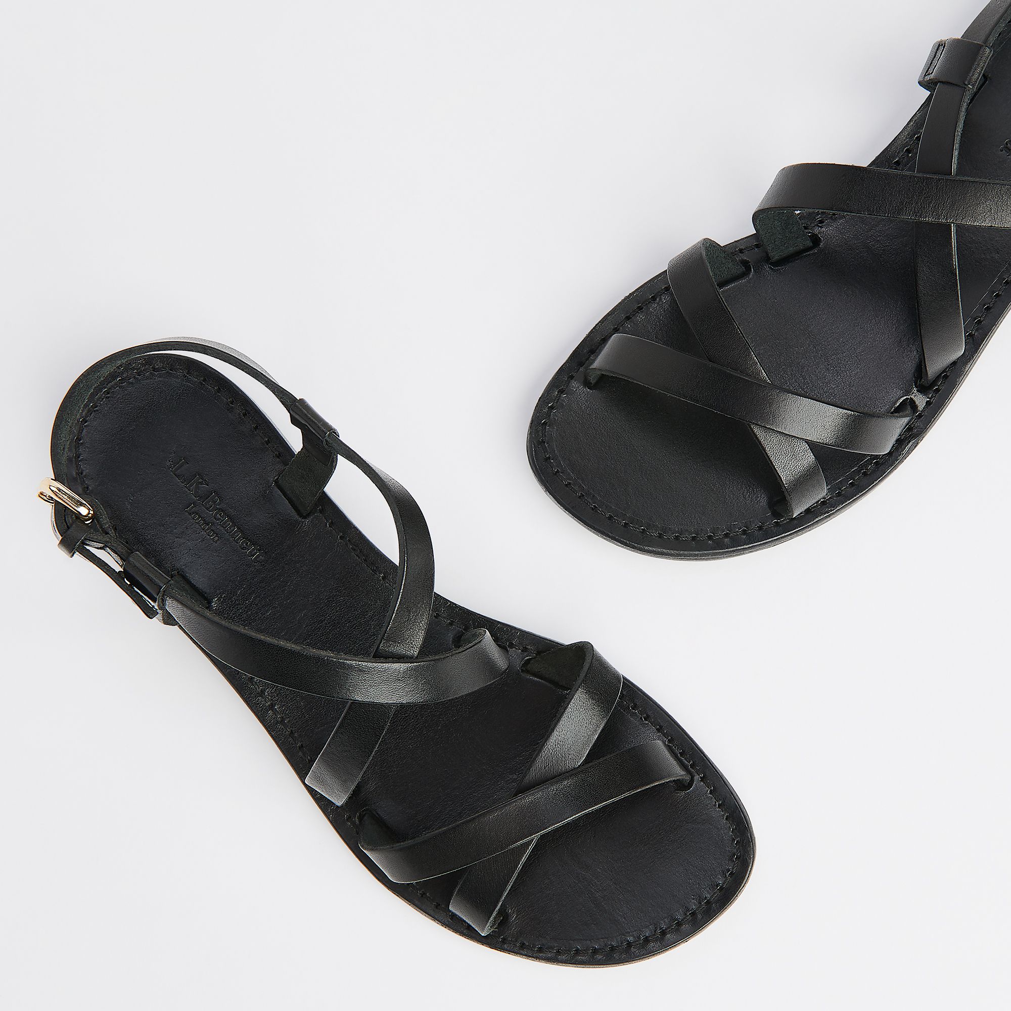 LK Bennett FALLON flat sandals, Black