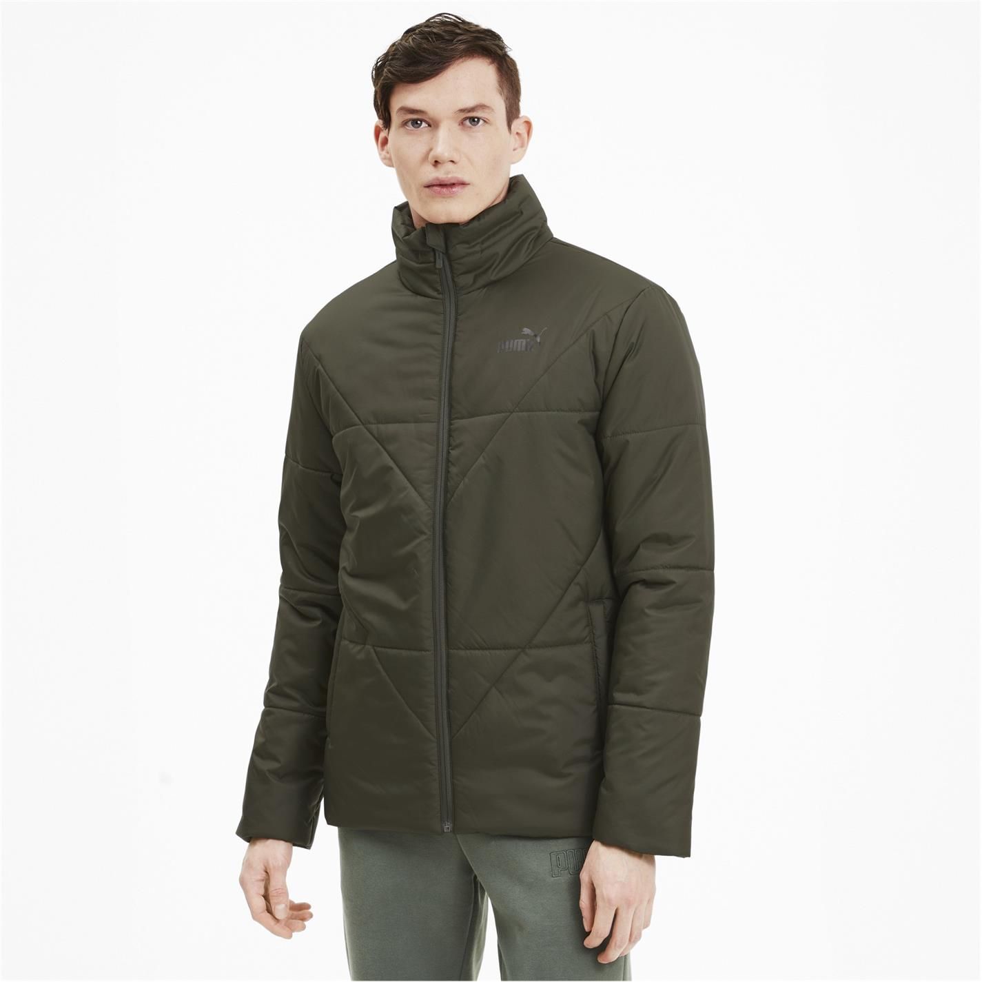 Puma Essential Padded Jacket Mens - This great Puma Essential Padded Jacket has been made to for a standard fit with a full zip fastening closure, side pockets, interior welt pocket and a classic chest logo.
