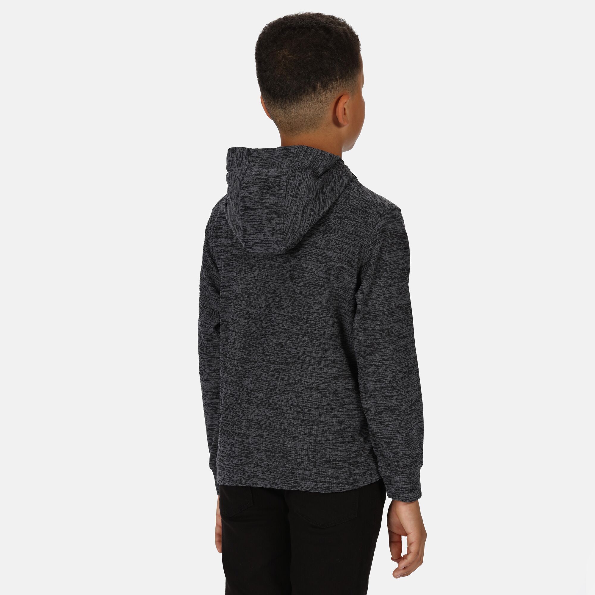 Material: 100% polyester. Polyester marl towelling fabric. Grown on hood with wrap over construction. Decorative drawcord at hood 7-8 years and up. 2 lower pockets. Chest sizes to fit: (3-4 Yrs): 55-57cm, (5-6 Yrs): 59-61cm, (7-8 Yrs): 63-67cm, (9-10 Yrs): 69-73cm, (11-12 Yrs): 75-79cm, (13 Yrs): 82cm, (14 Yrs): 86cm, (15-16 Yrs): 89-92cm.