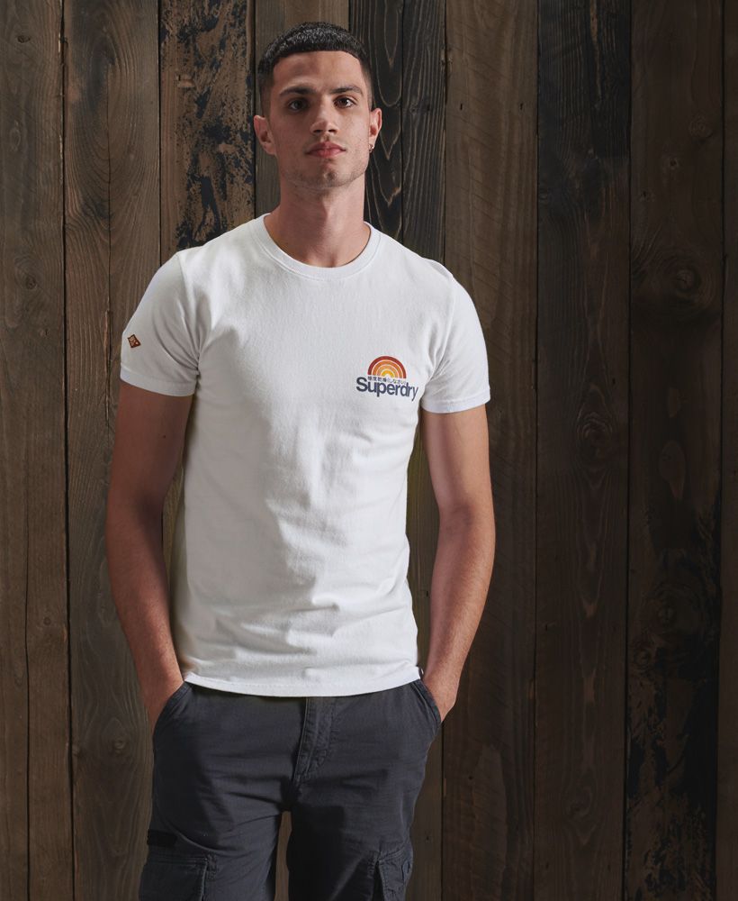 A classic tee made from a super-soft premium cotton, the Core Logo Woodstock T-shirt will look great paired with everything from shorts to jeans to complete the look this season.Slim fit – designed to fit closer to the body for a more tailored lookClassic crew necklineShort sleevesSuperdry logoSuperdry patch