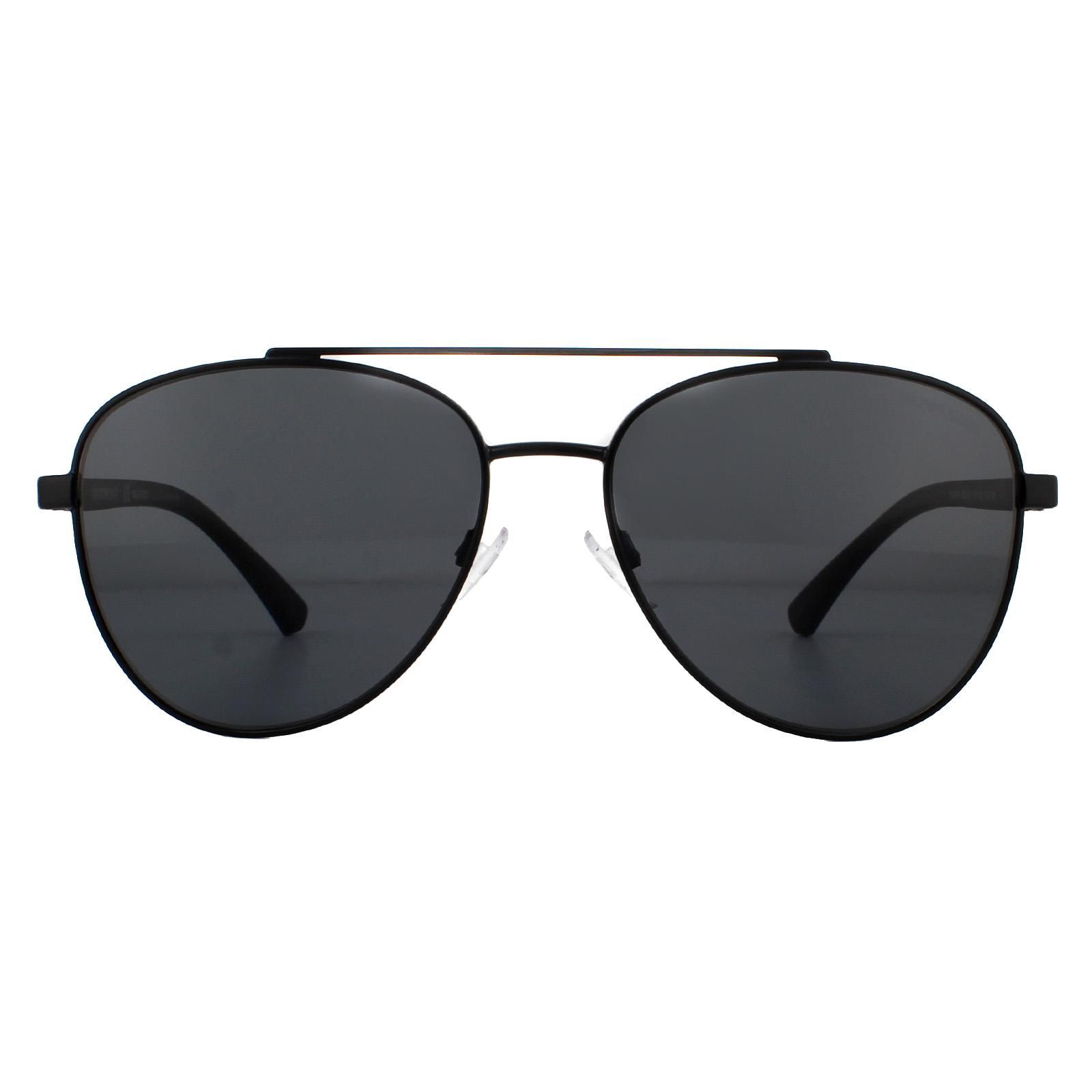 Emporio Armani Sunglasses EA2079 300181 Matte Black Gray Polarized