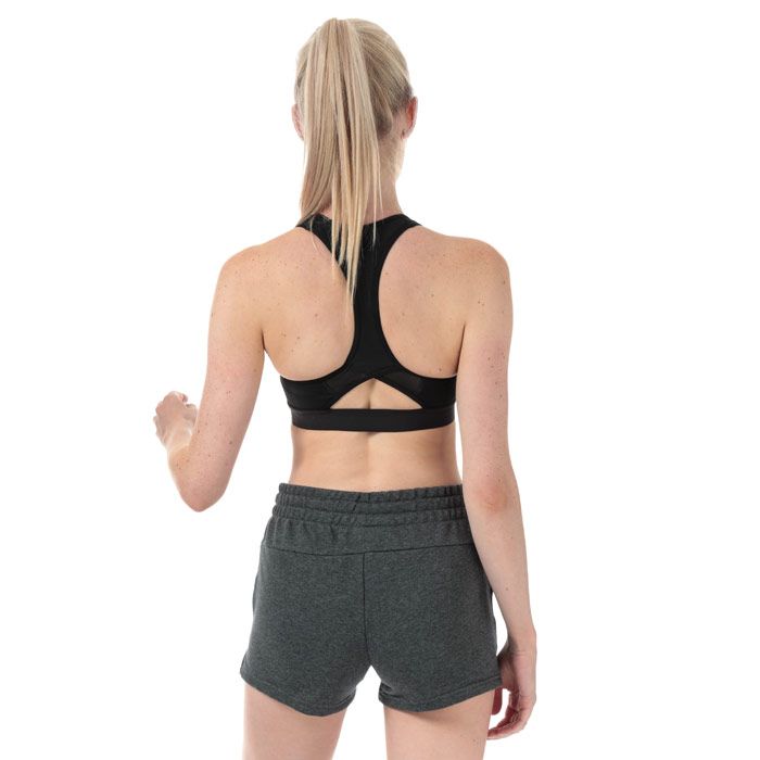 Womens adidas Don’t Rest Badge of Sport Bra in black.<BR><BR>Quick-drying sports bra with medium support.<BR>- climacool helps keep you cool and dry.<BR>- Scoop neck.<BR>- Pullover design.<BR>- Anti-bounce construction help keep you secure and supported.<BR>- Removable pads for comfort and support.<BR>- Breathable mesh back panel.<BR>- Racer back with ventilating cutout detail.<BR>- Flatlock seams reduce chafing and skin irritation.<BR>- Elastic bottom band with soft brushed back.<BR>- adidas Badge of Sport logo printed to chest.<BR>- Medium support.<BR>- Compression fit.<BR>- Shell: 83% Recycled polyester  17% Elastane.  Mesh: 82% Recycled polyester  18% Elastane.  Lining: 80% Recycled polyester  20% Elastane.  Machine washable.<BR>- Ref: EA3298