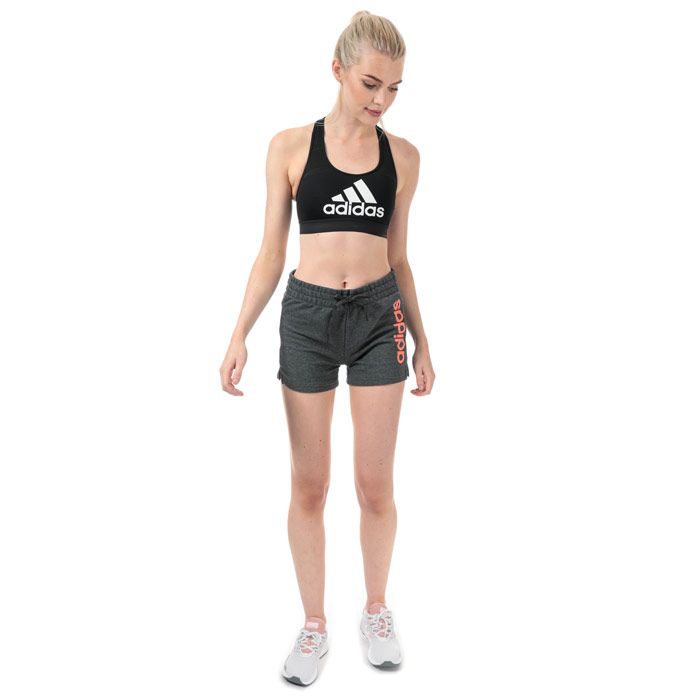 Womens adidas Don’t Rest Badge of Sport Bra in black.<BR><BR>Quick-drying sports bra with medium support.<BR>- climacool helps keep you cool and dry.<BR>- Scoop neck.<BR>- Pullover design.<BR>- Anti-bounce construction help keep you secure and supported.<BR>- Removable pads for comfort and support.<BR>- Breathable mesh back panel.<BR>- Racer back with ventilating cutout detail.<BR>- Flatlock seams reduce chafing and skin irritation.<BR>- Elastic bottom band with soft brushed back.<BR>- adidas Badge of Sport logo printed to chest.<BR>- Medium support.<BR>- Compression fit.<BR>- Shell: 83% Recycled polyester  17% Elastane.  Mesh: 82% Recycled polyester  18% Elastane.  Lining: 80% Recycled polyester  20% Elastane.  Machine washable.<BR>- Ref: EA3298
