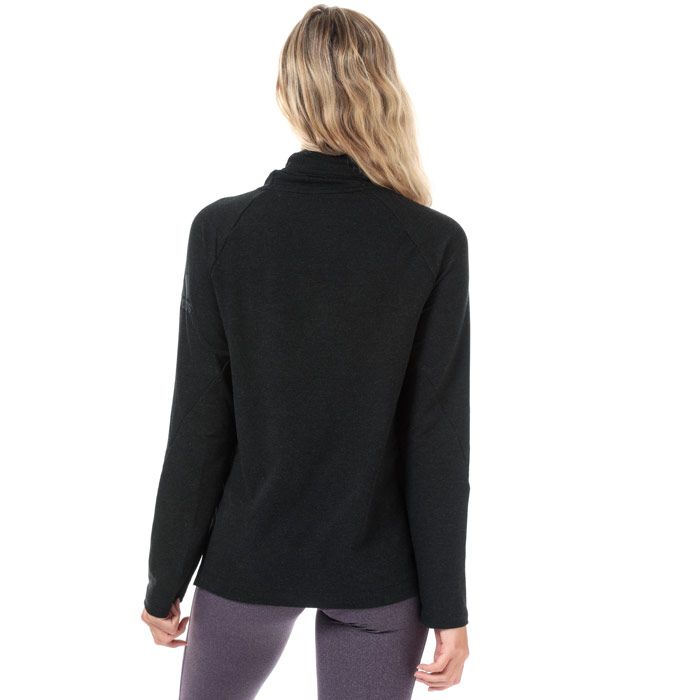 Womens adidas Womens Cozy Cover Up Top in black.<BR><BR>- climalite fabric sweeps sweat away from your skin.<BR>- Turtleneck.<BR>- Full zip fastening.<BR>- Long raglan sleeves.<BR>- Side seam pockets.<BR>- Droptail hem with side splits.<BR>- Soft and stretchy fabric construction.<BR>- adidas Badge of Sport logo printed at left sleeve.<BR>- Regular fit.<BR>- Measurement from centre back neck to front hem: 22in approximately.  Measurement from centre back neck to back hem: 26“ approximately.<BR>- Main material: 60% Viscose  33% Recycled polyester  7% Elastane.  Machine washable.<BR>- Ref: EA3376<BR><BR>Measurements are intended for guidance only.