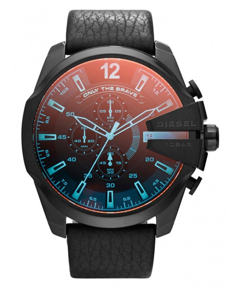 Diesel Mega Chief Heren Horloge Zwart DZ4323