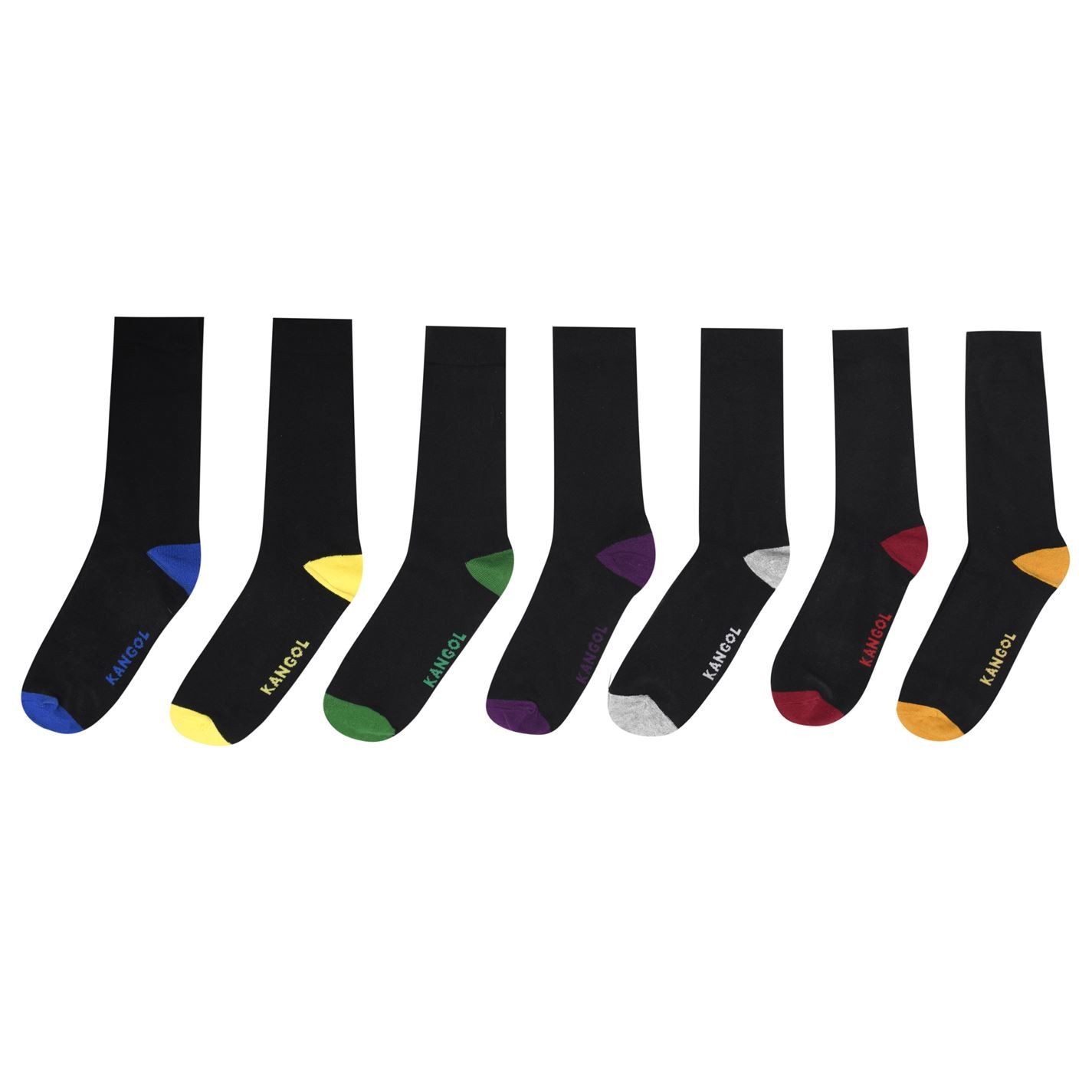 Kangol Mens Formal 7 Pack Socks