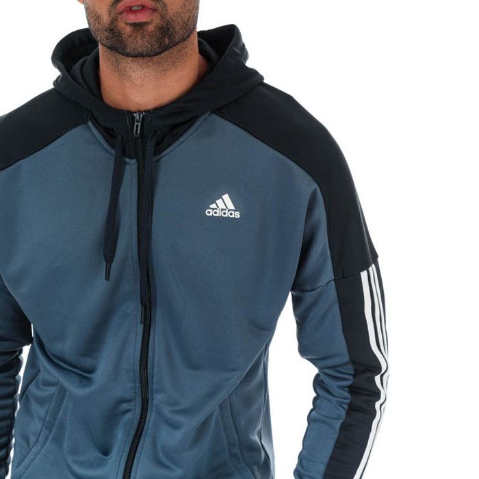 Mens adidas Game Time Tracksuit in tech ink.<BR><BR>Hoody:<BR>- Drawcord-adjustable hood.<BR>- Full zip fastening.<BR>- Long sleeves with applied 3-Stripes.<BR>- Side welt pockets.<BR>- adidas Badge Of Sport logo printed at left chest.<BR>- Regular fit.<BR>- Main material: 100% Polyester.  Machine washable.<BR><BR>Pants:<BR>- Elasticated waist with inner drawcord.<BR>- Side welt pockets.<BR>- Ribbed cuffed hems.<BR>- Applied 3-Stripes to sides.<BR>- adidas Badge Of Sport logo printed at left hip.<BR>- Slim fit.<BR>- Main material: 100% Polyester.  Machine washable.<BR>- Ref: EB7652<BR><BR>Please note this style is sold as a set.  Returns will only be accepted if both items are returned together.