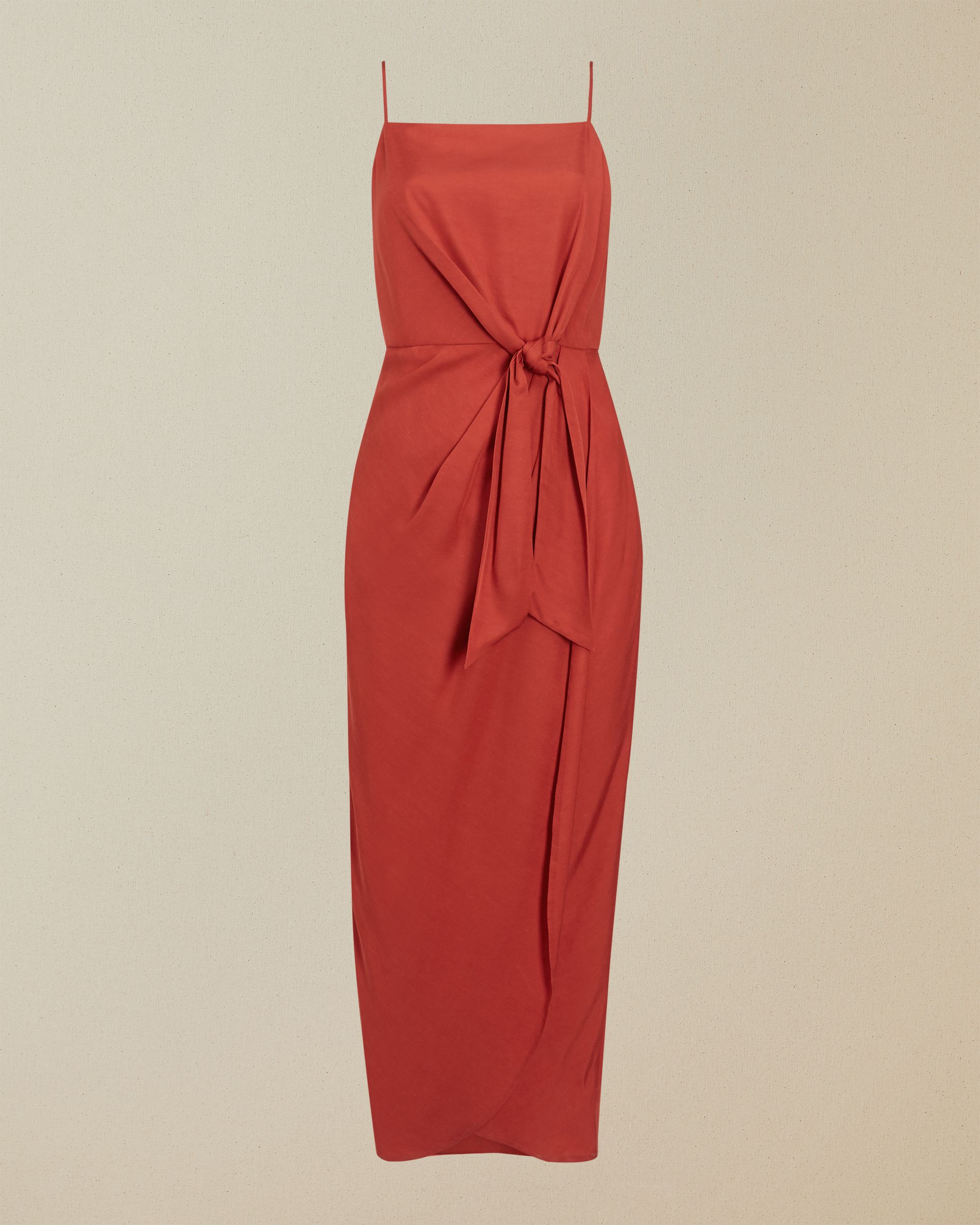 ted baker knot detail drape dress