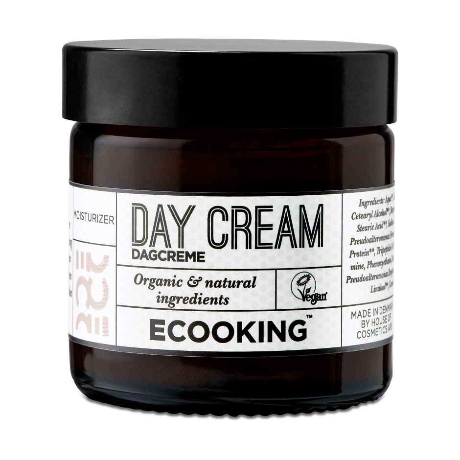 Day Cream from Ecooking, is a super moisturizing and nourishing day cream that is suitable for all skin types. Due to the extremely moisturizing formula, the cream reduces fine lines and prevents signs of aging. It helps maintain moisture in the skin and improves the skin's texture and surface. Due to the content of Hyadisine, which works in the same way as hyaluronic acid, the cream helps strengthen the collagen and elastin of the skin, keeping the skin firm. Gives you a firm, smooth and youthful complexion.
