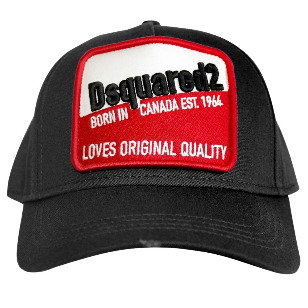 Dsquared2 Born In Canada 1964 Black Cap. Style - BCM0276 05C00001 2124. 
