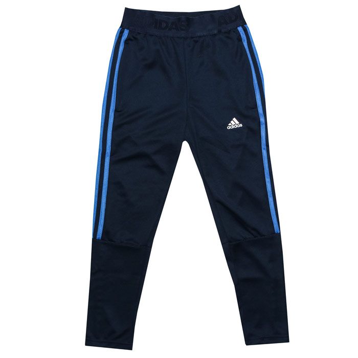 Infant Boys Tiro Training Jog pant in Navy<BR>- Elasticated banded waist.<BR>- 3 Stripe detail to leg.<BR>- Tapered fit.<BR>- Zip ties to bottom of leg.<BR>- Printed branding to front.<BR>- 2 Zip Pockets.<BR>- 100% Polyester  Machine Washable.<BR>- Ref: ED5706