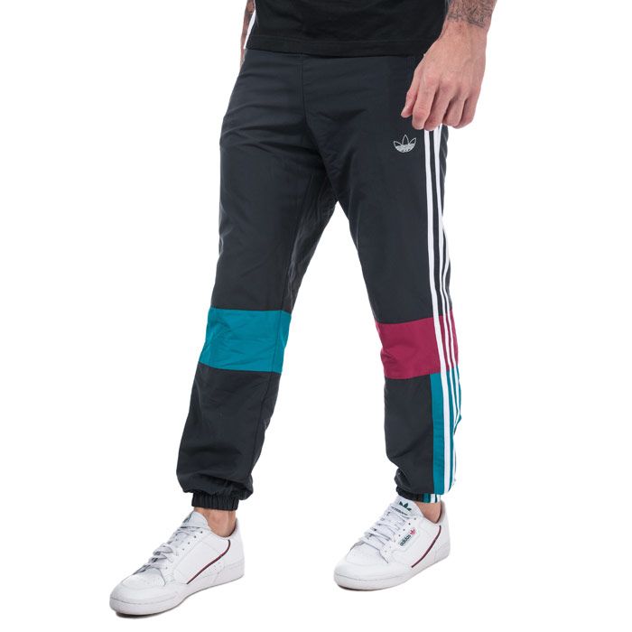 Men's adidas Originals Asymm Track Pants in Charcoal
