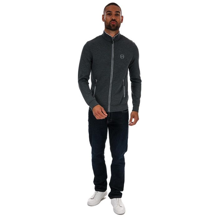 Mens Armani Exchange Full Zip Sweatshirt in grey.-High-neck.- Long sleeves.- Full zip fastening.- Contrasting logo and piping.- Two side zipped pockets.- 68% Polyester  29% Viscose  3% Elastane. Machine washable. - Ref: 8NZM738N1Z3903