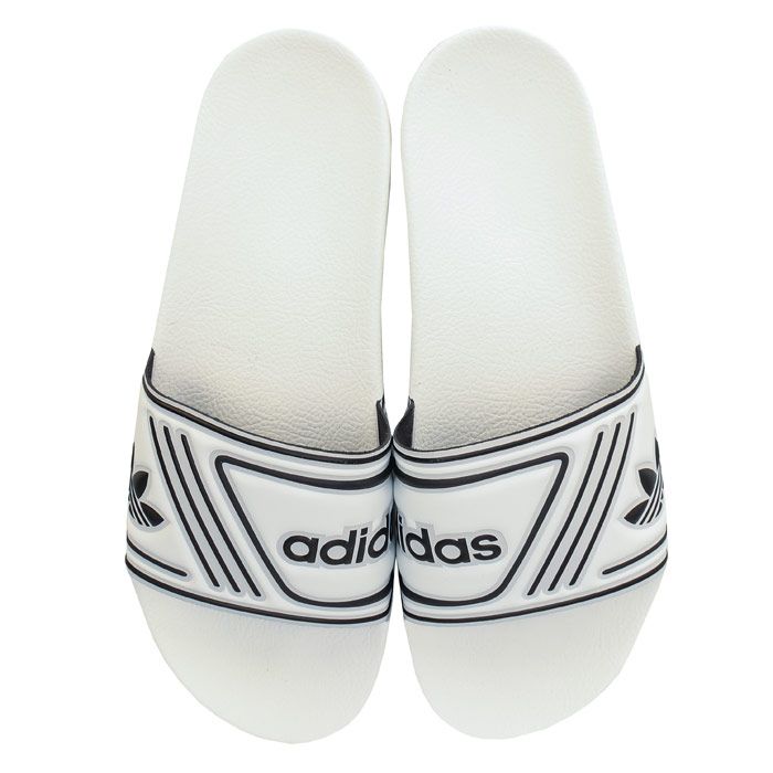 Men's adidas Originals Adilette Slide Sandals in White