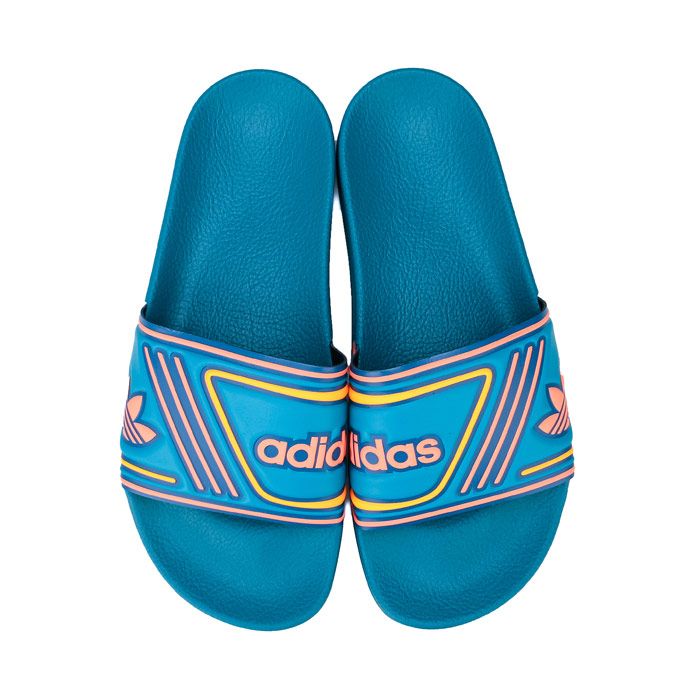 adidas slides teal
